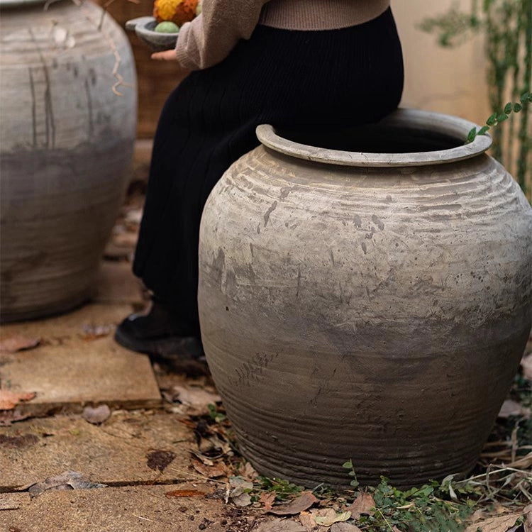 Large Antique Ceramic Pot