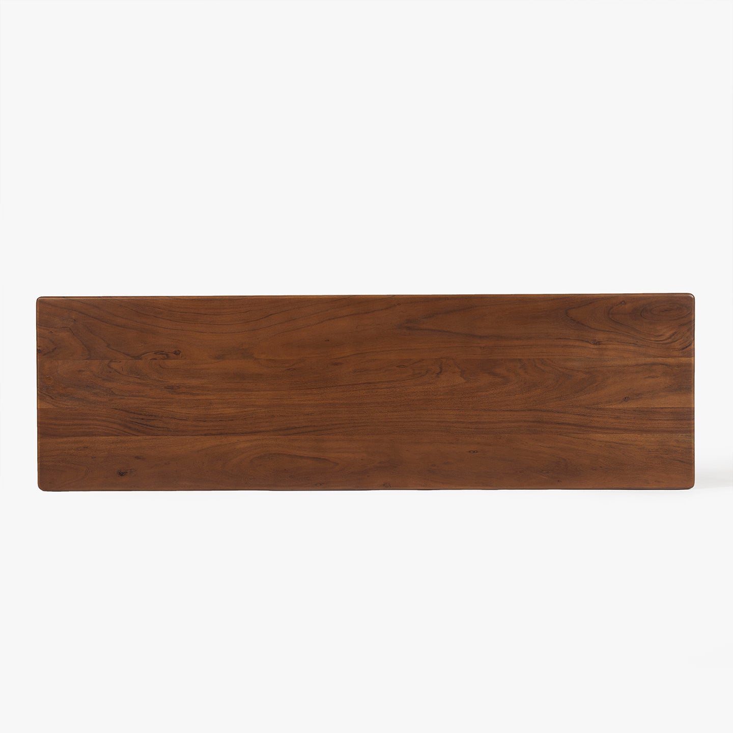 Rectangular wooden shelf