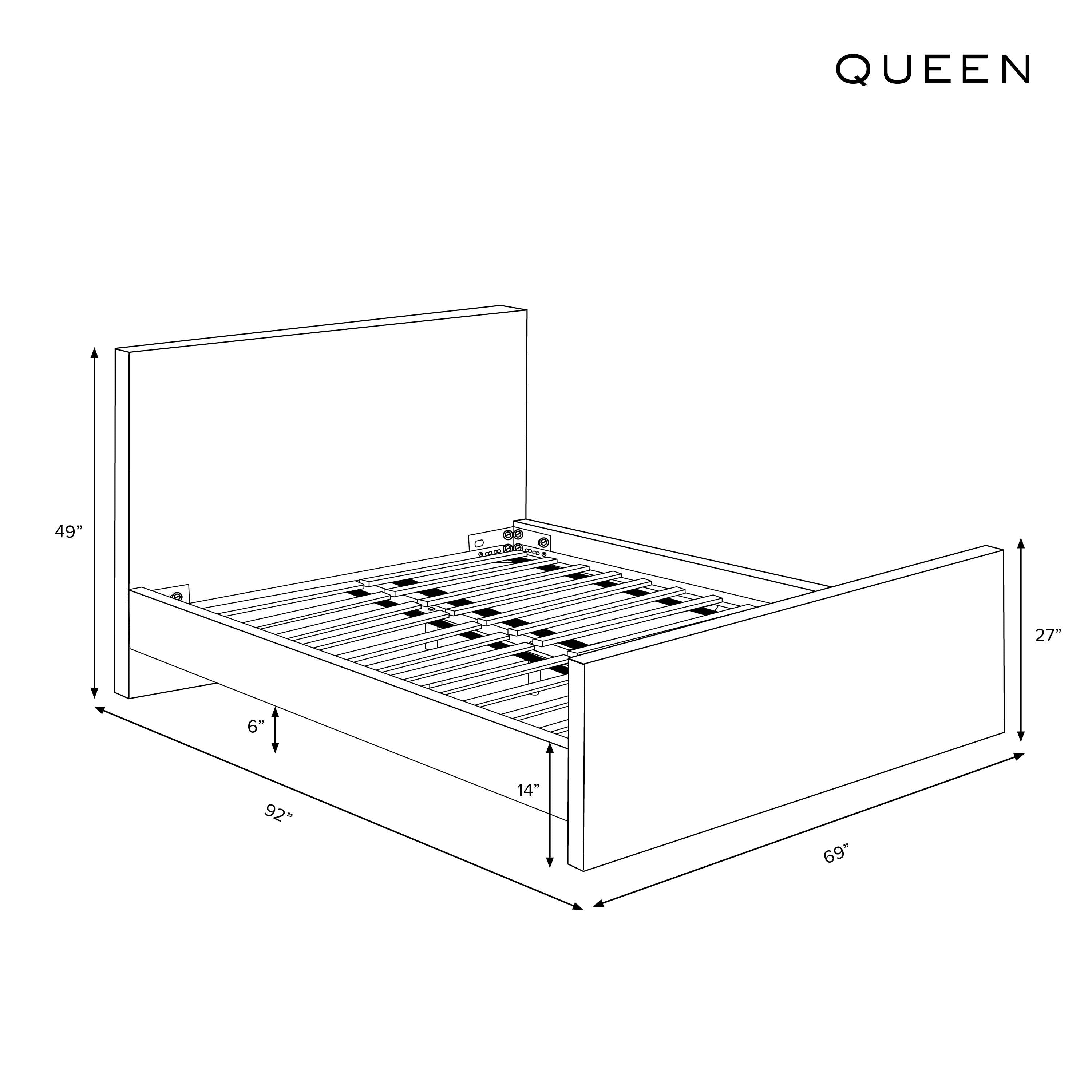 #compatible mattress size_Queen