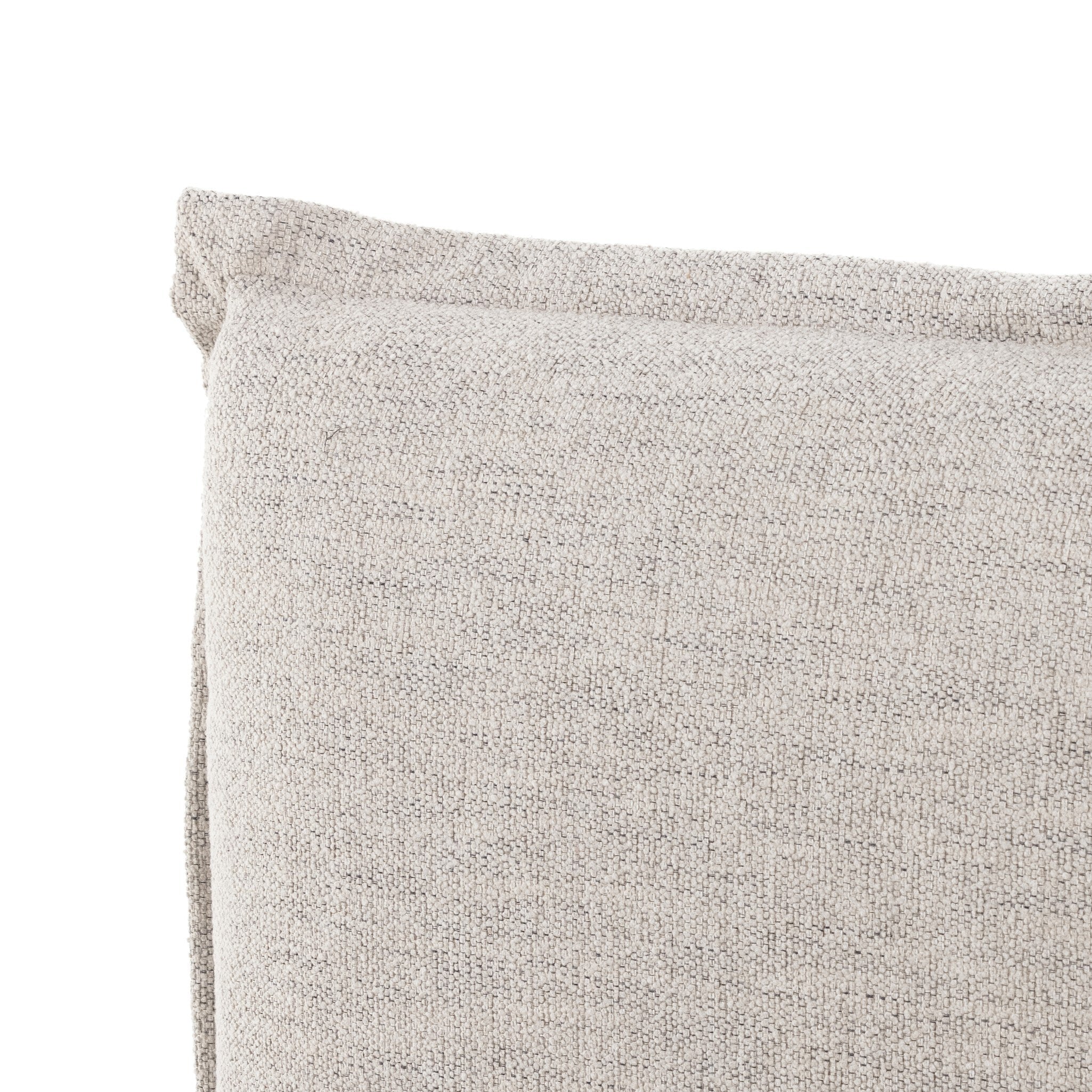 Textured beige fabric roll on a white background