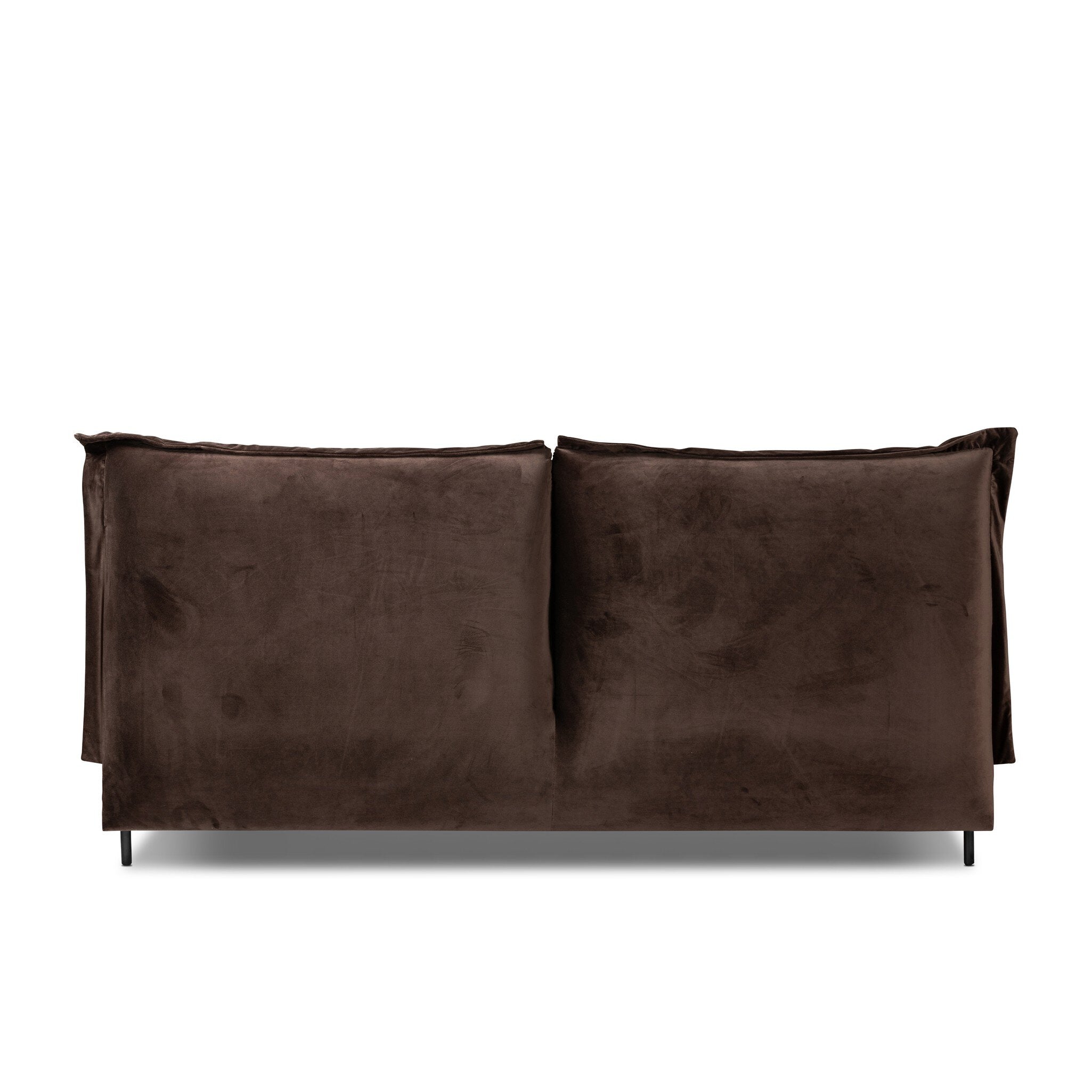 Brown pillow on a white background
