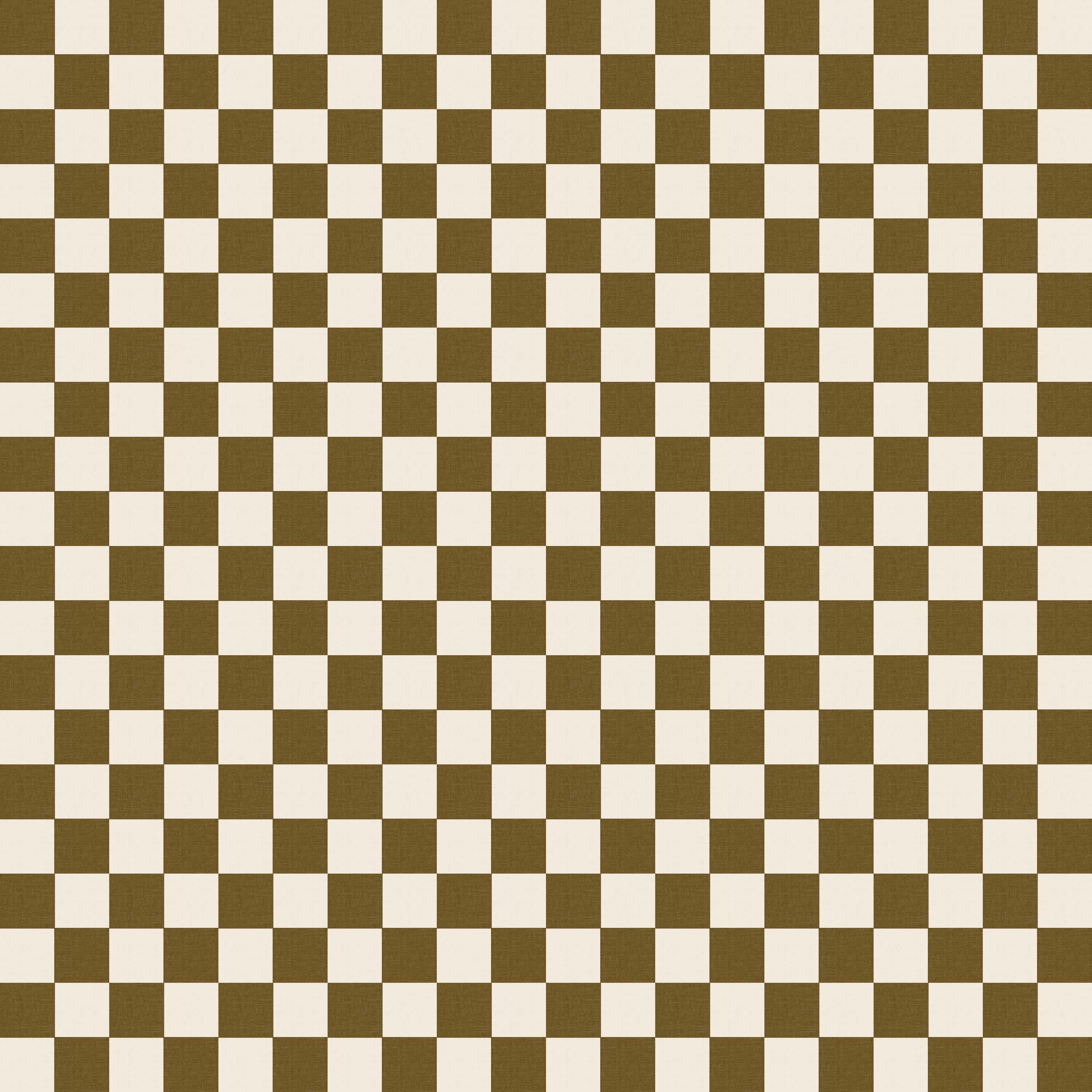 Checkered pattern with brown and white squares