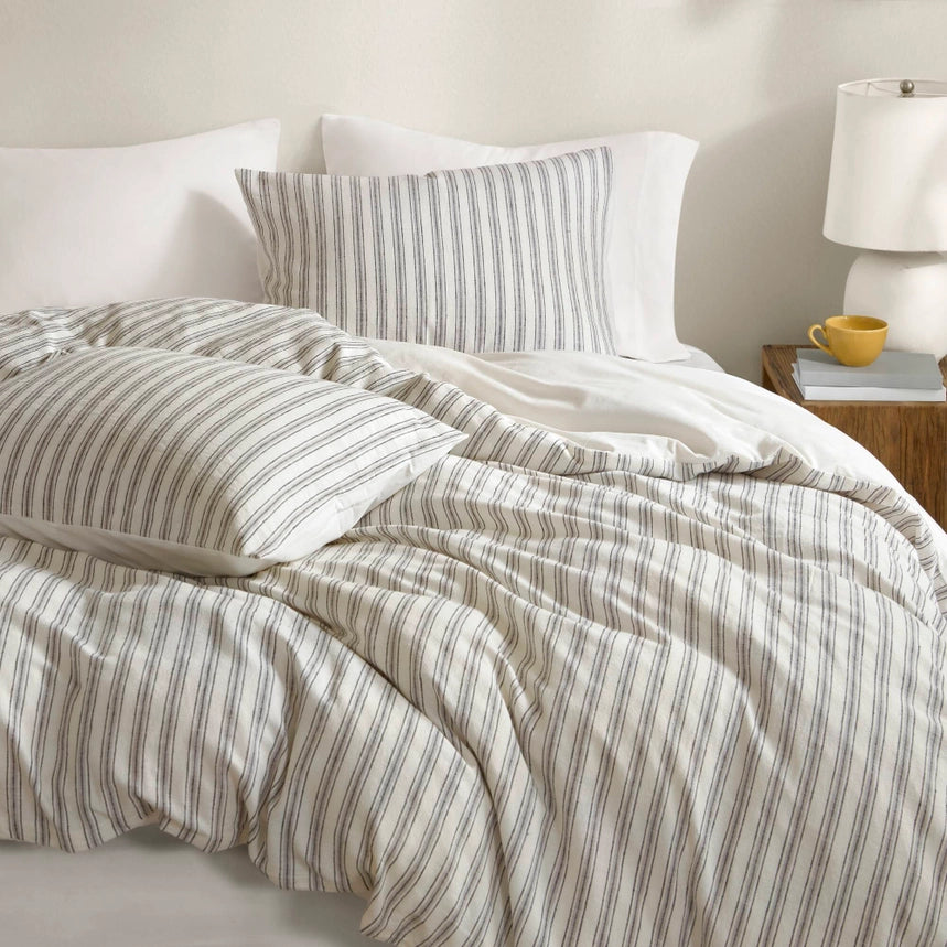 3 Piece Classic Stripe Down Pattern Duvet Set