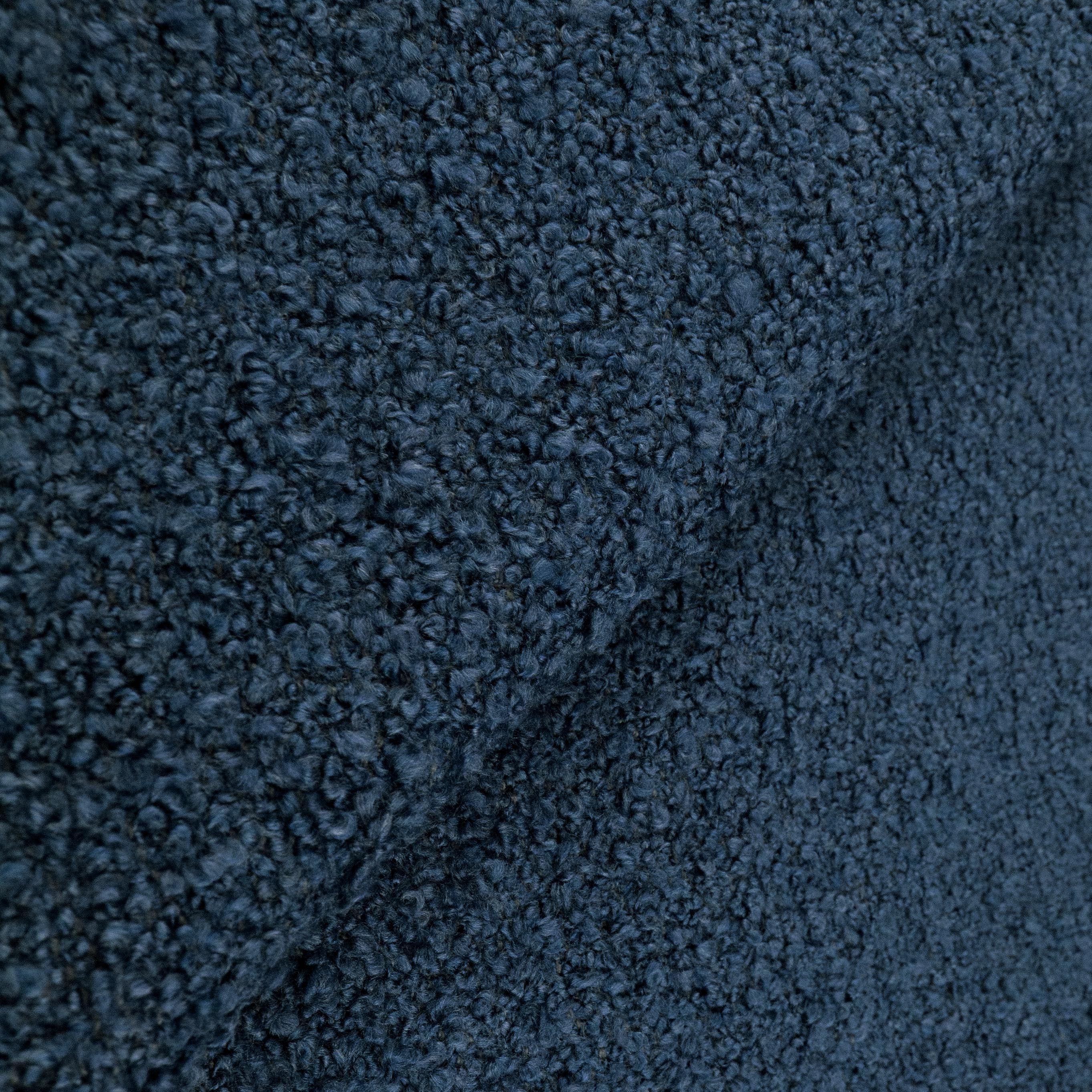 Close-up of blue textured fabric