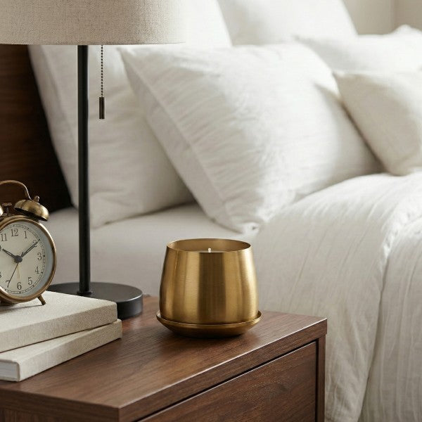 Vanilla Gold Saucer Candle