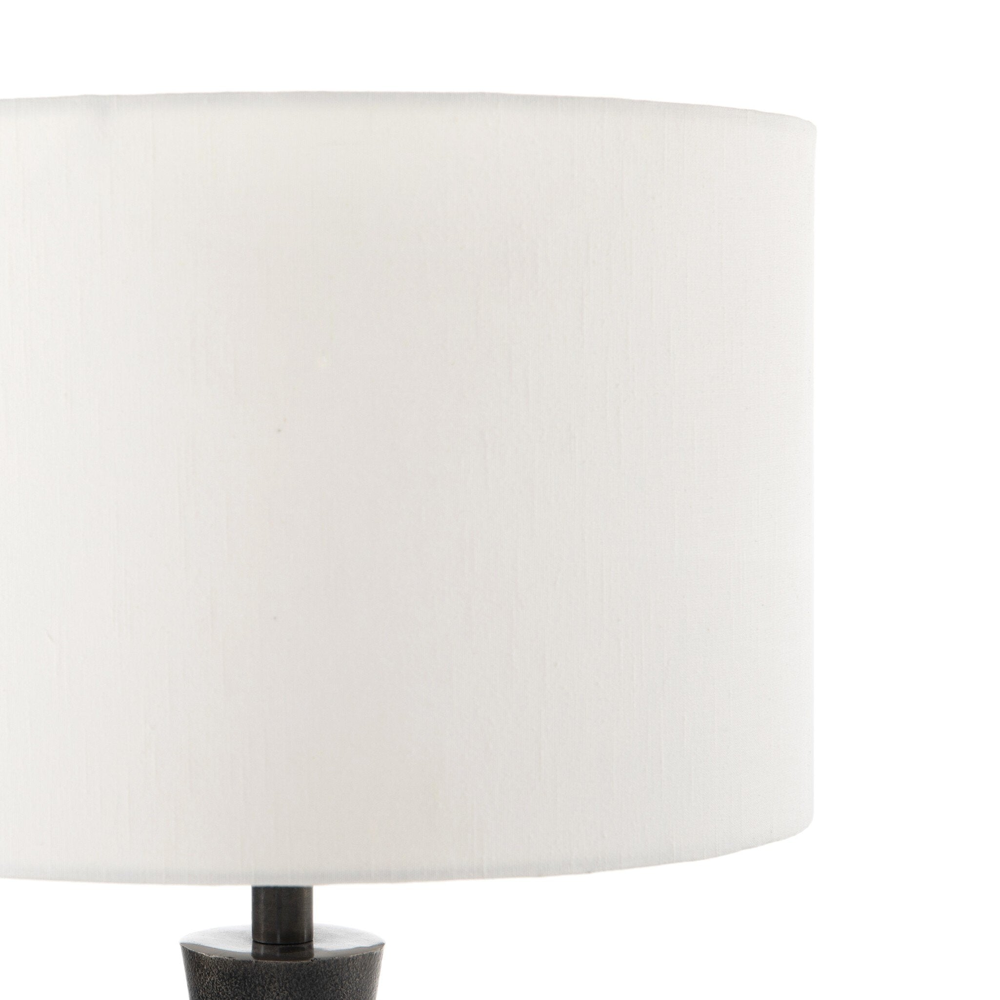 White lampshade on a white background