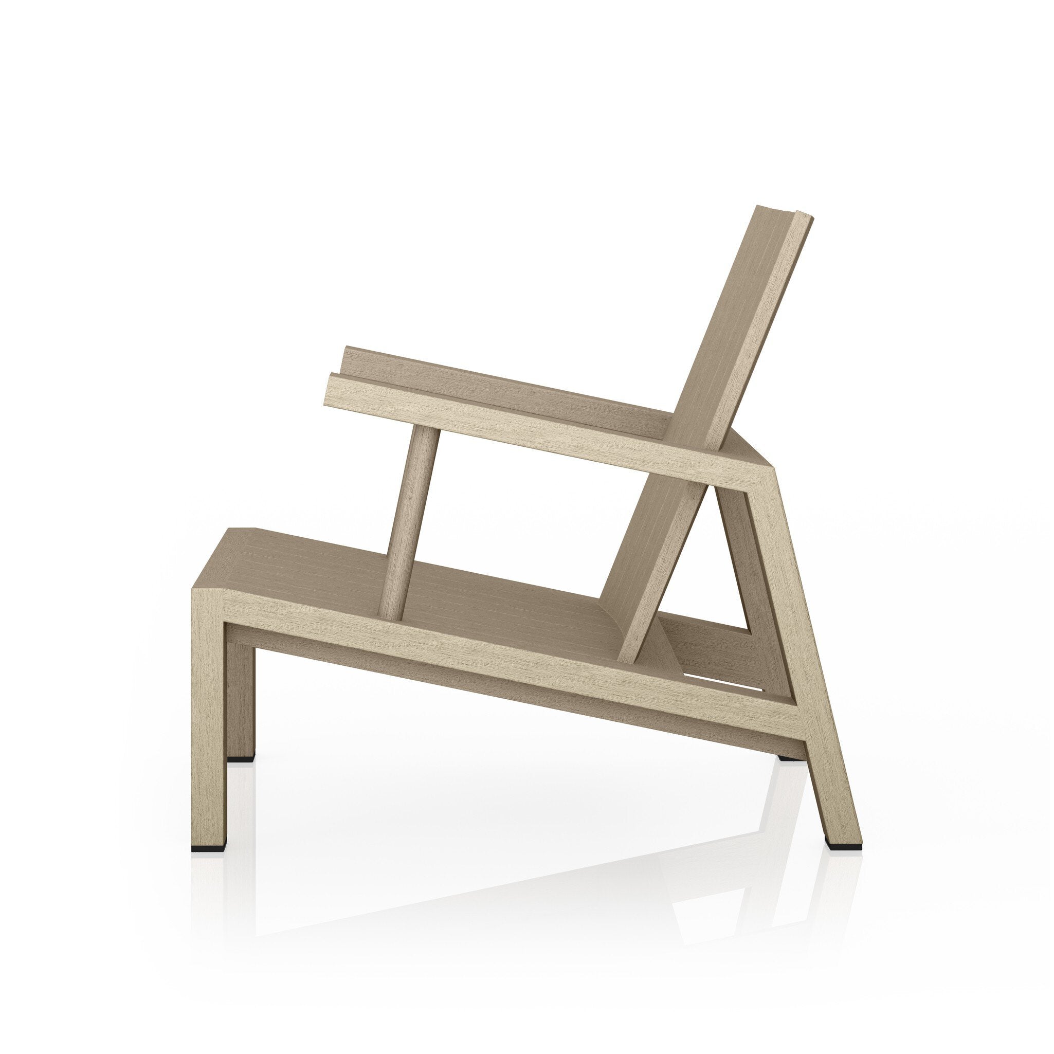 Beige outdoor chair on a white background