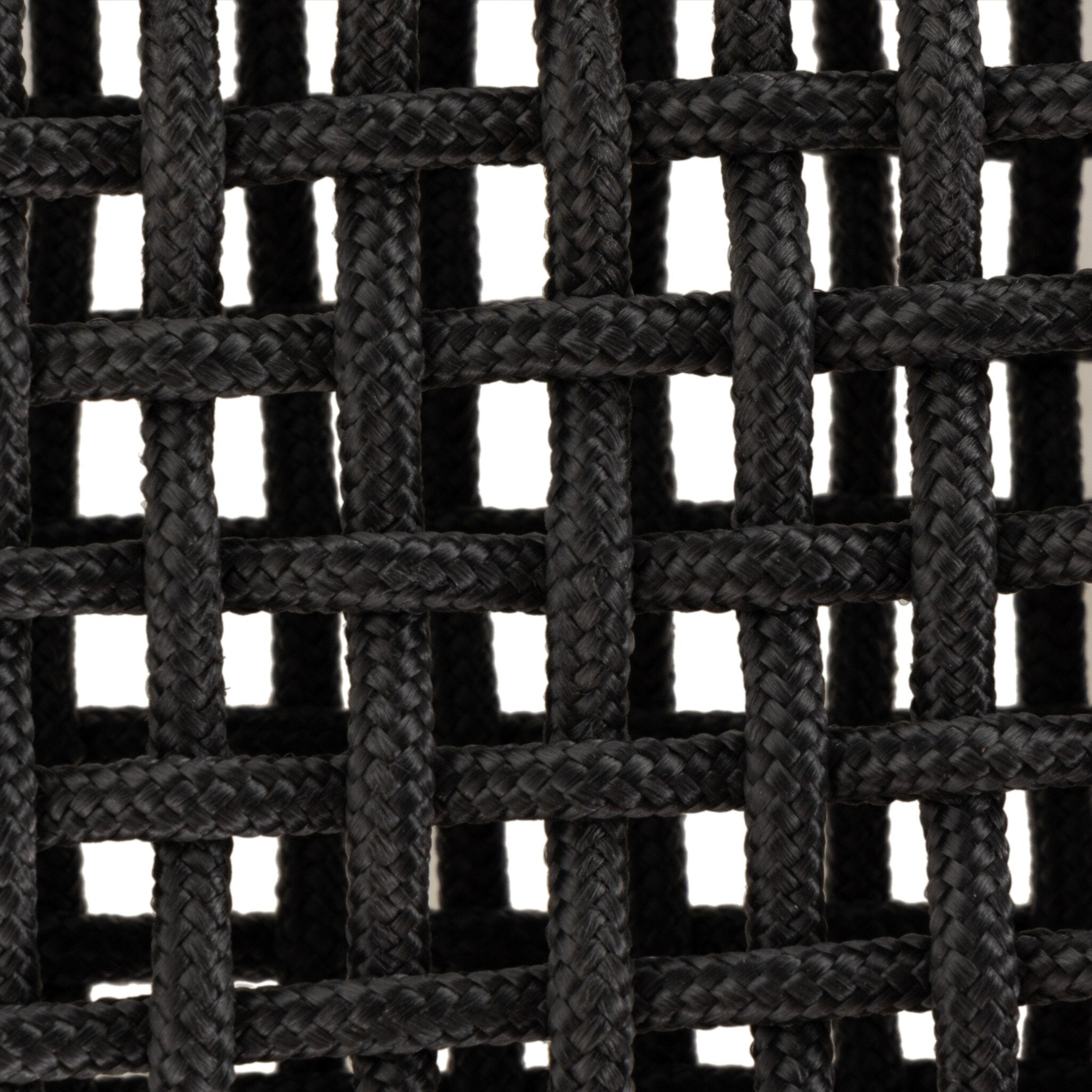 Close-up of a black woven pattern