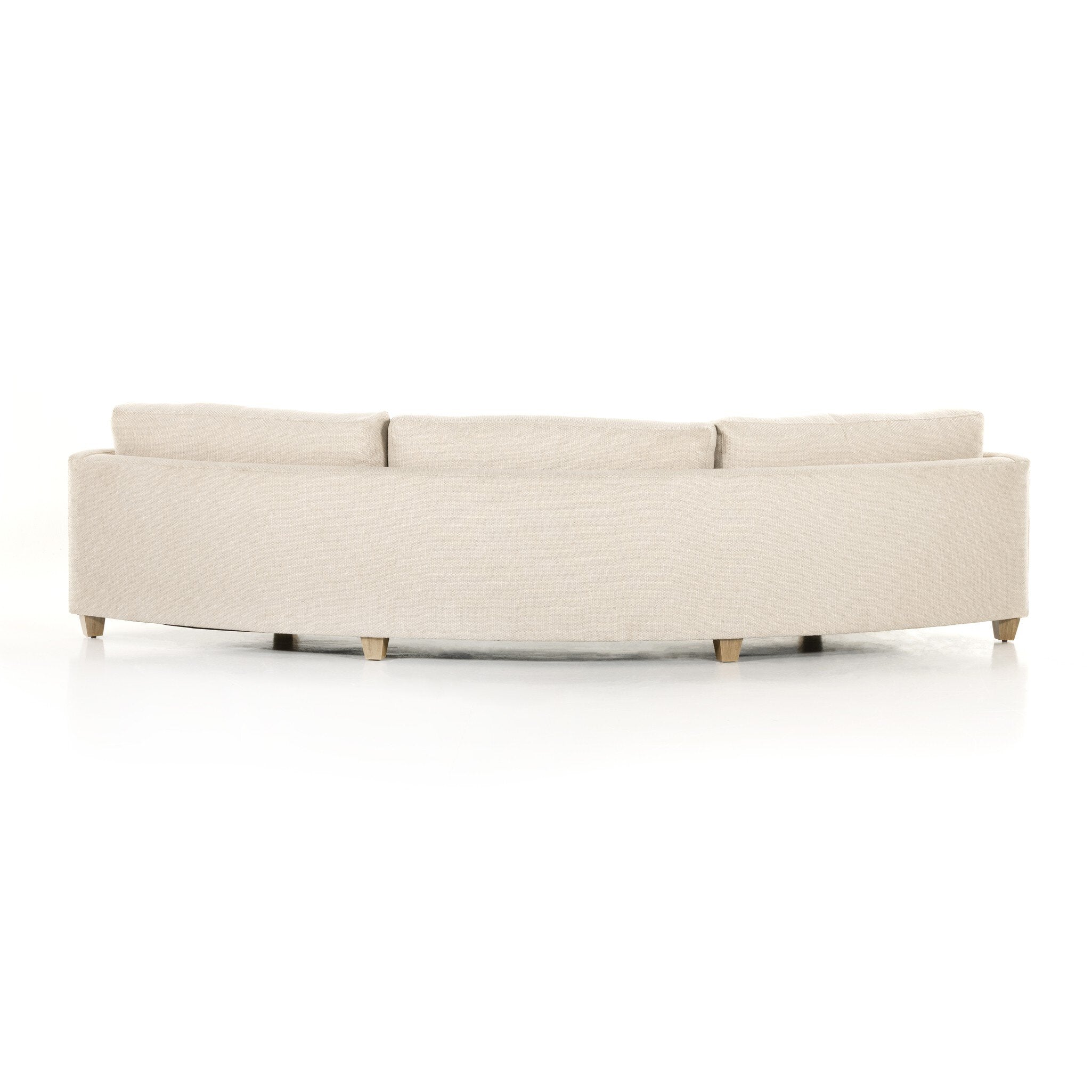 Beige sofa on a white background
