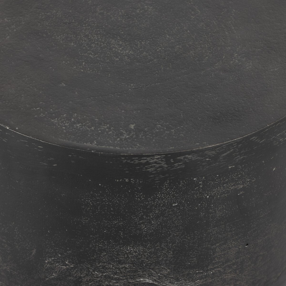 Close-up of a textured black surface