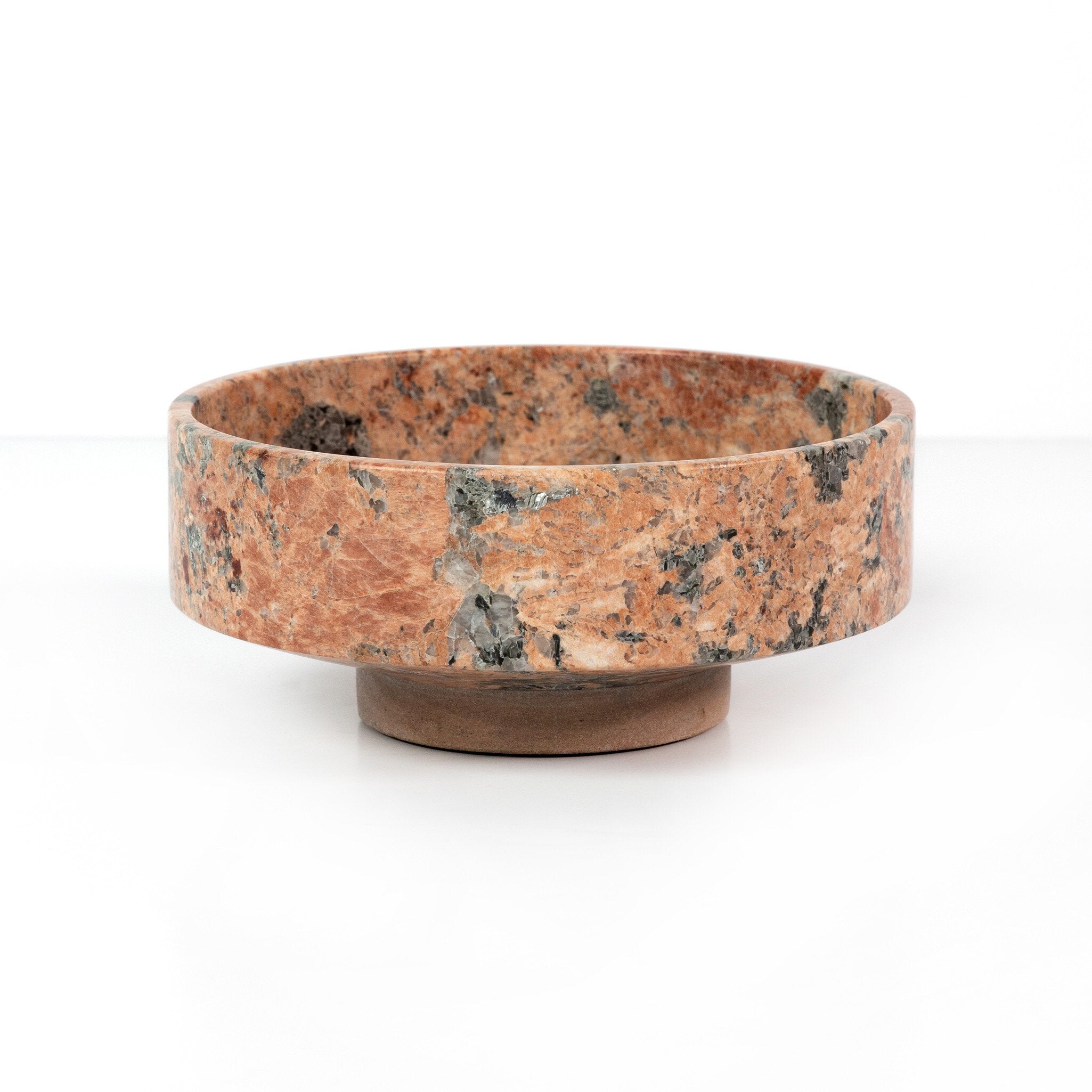 Marble-patterned bowl on a white background
