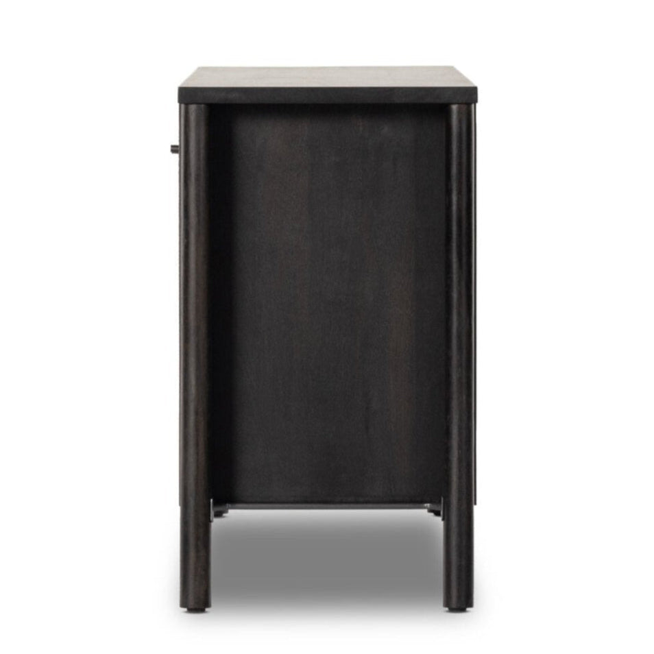 Black side table