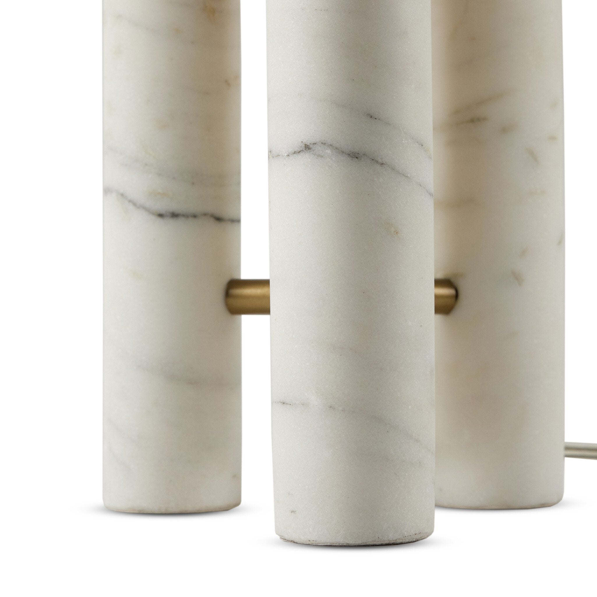 Medici Table Lamp, White Silk Shade