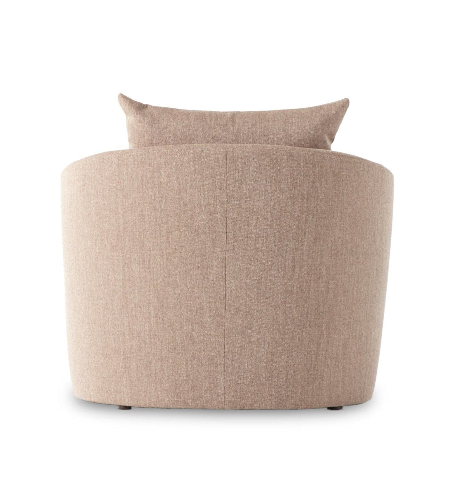 Beige armchair with a pillow