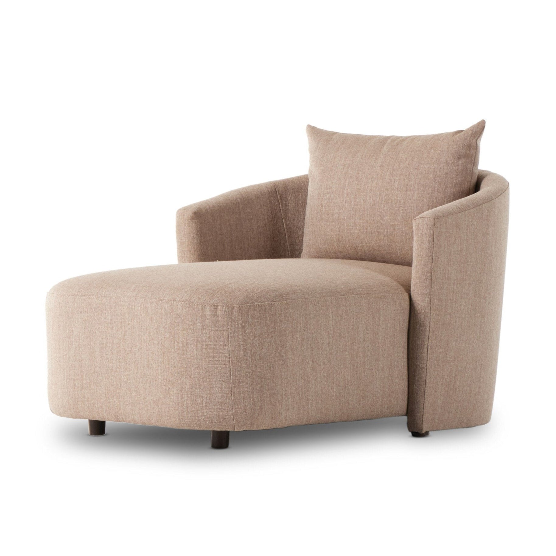 Beige armchair with a pillow
