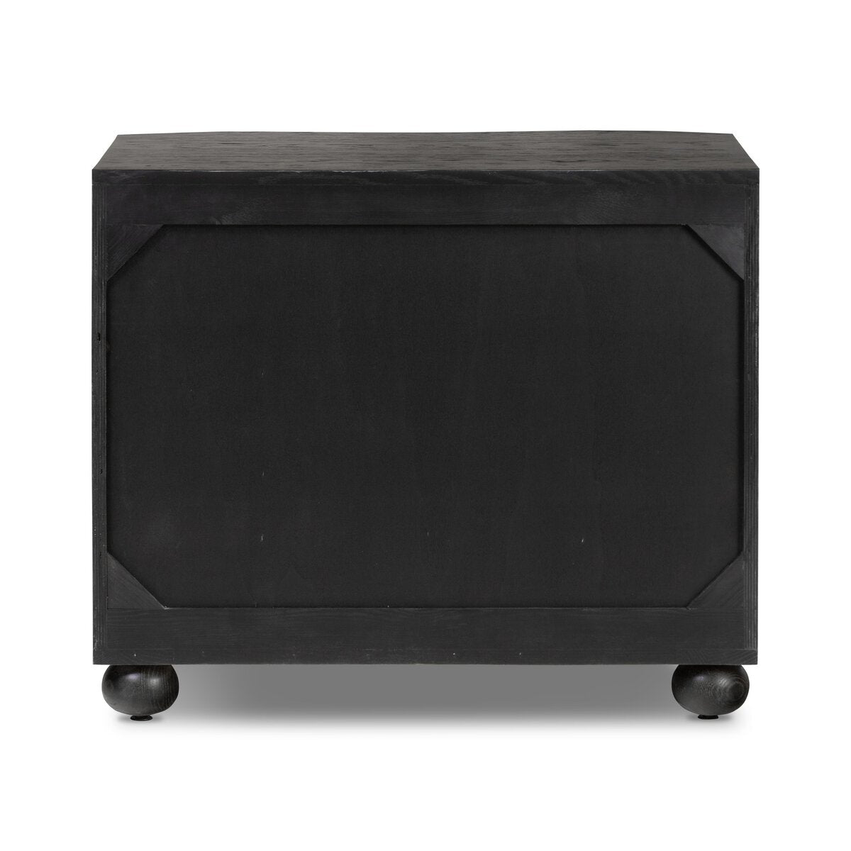 Black subwoofer on a white background