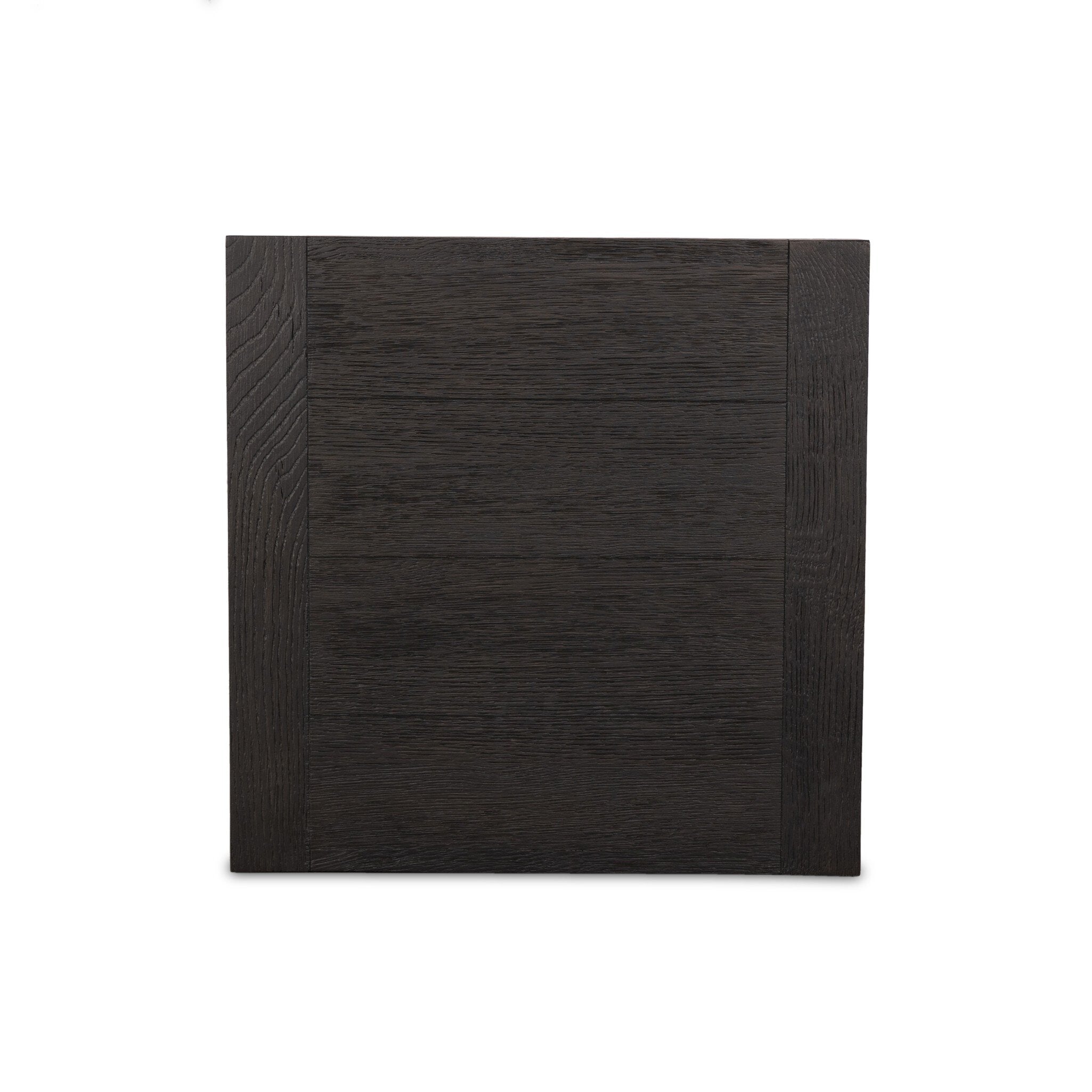 Dark wooden panel on a white background