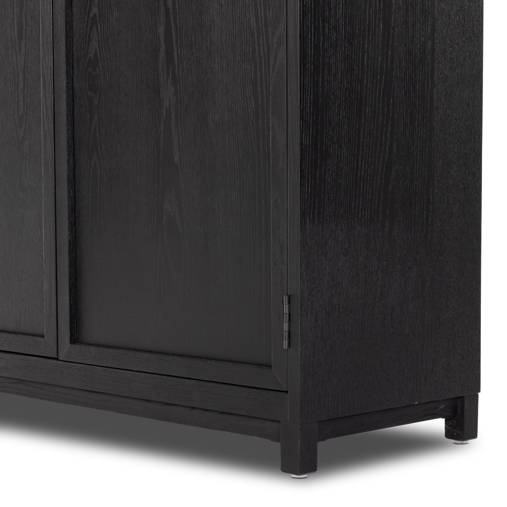 Millie Panel and Glass Door Double Cabinet