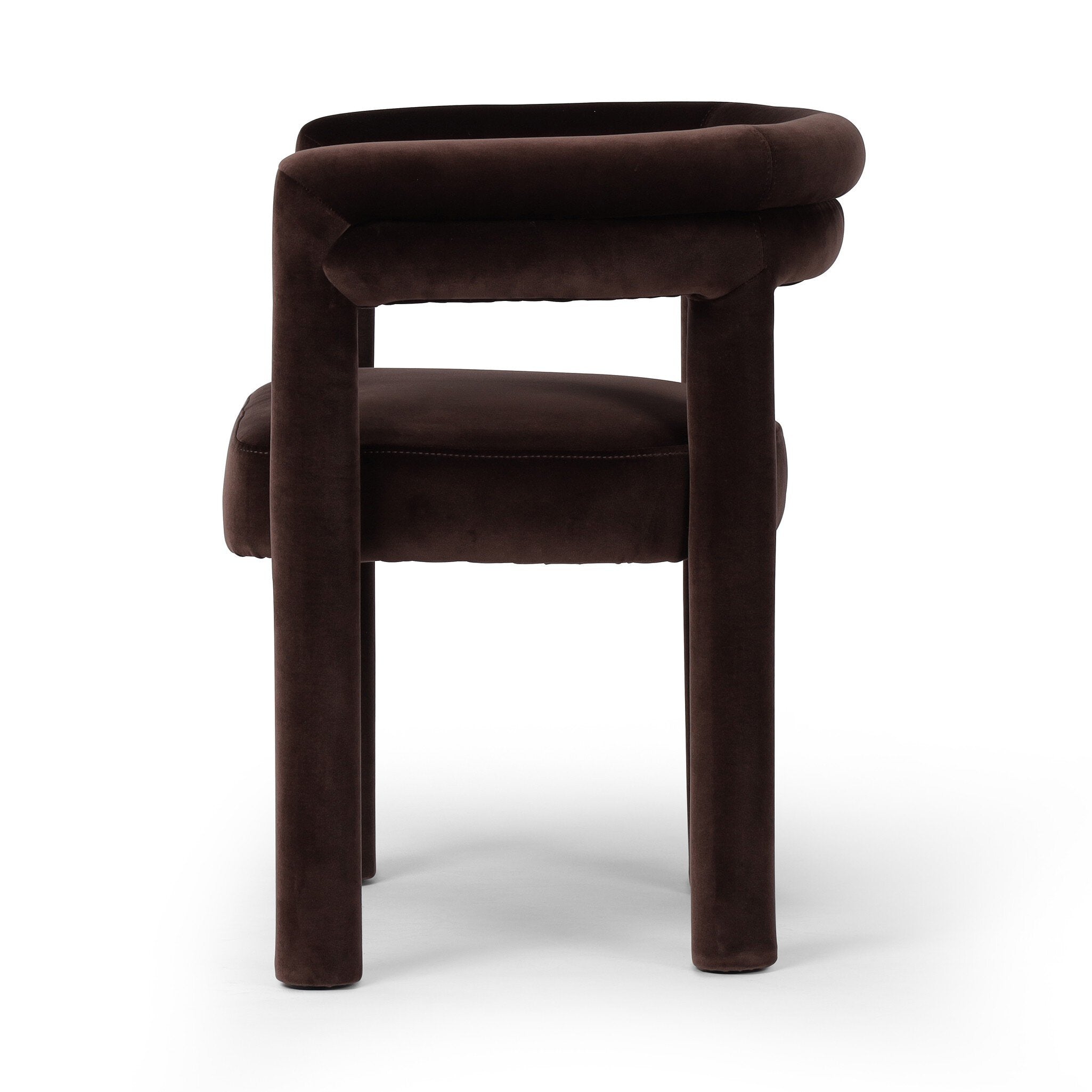 Brown chair on a white background
