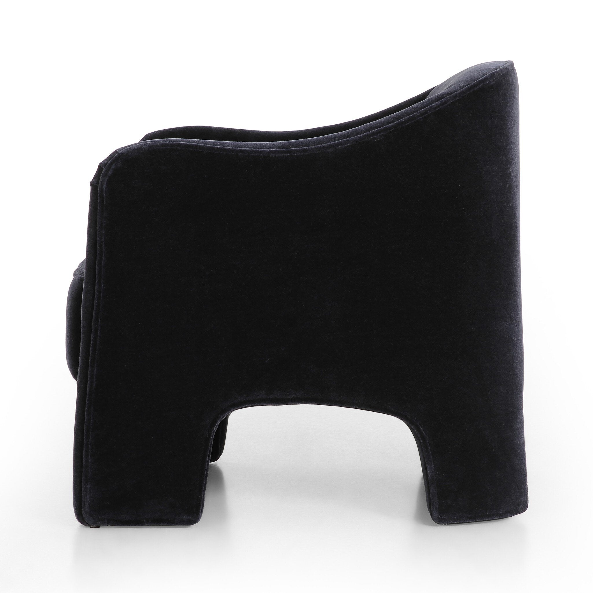 Black seat on a white background