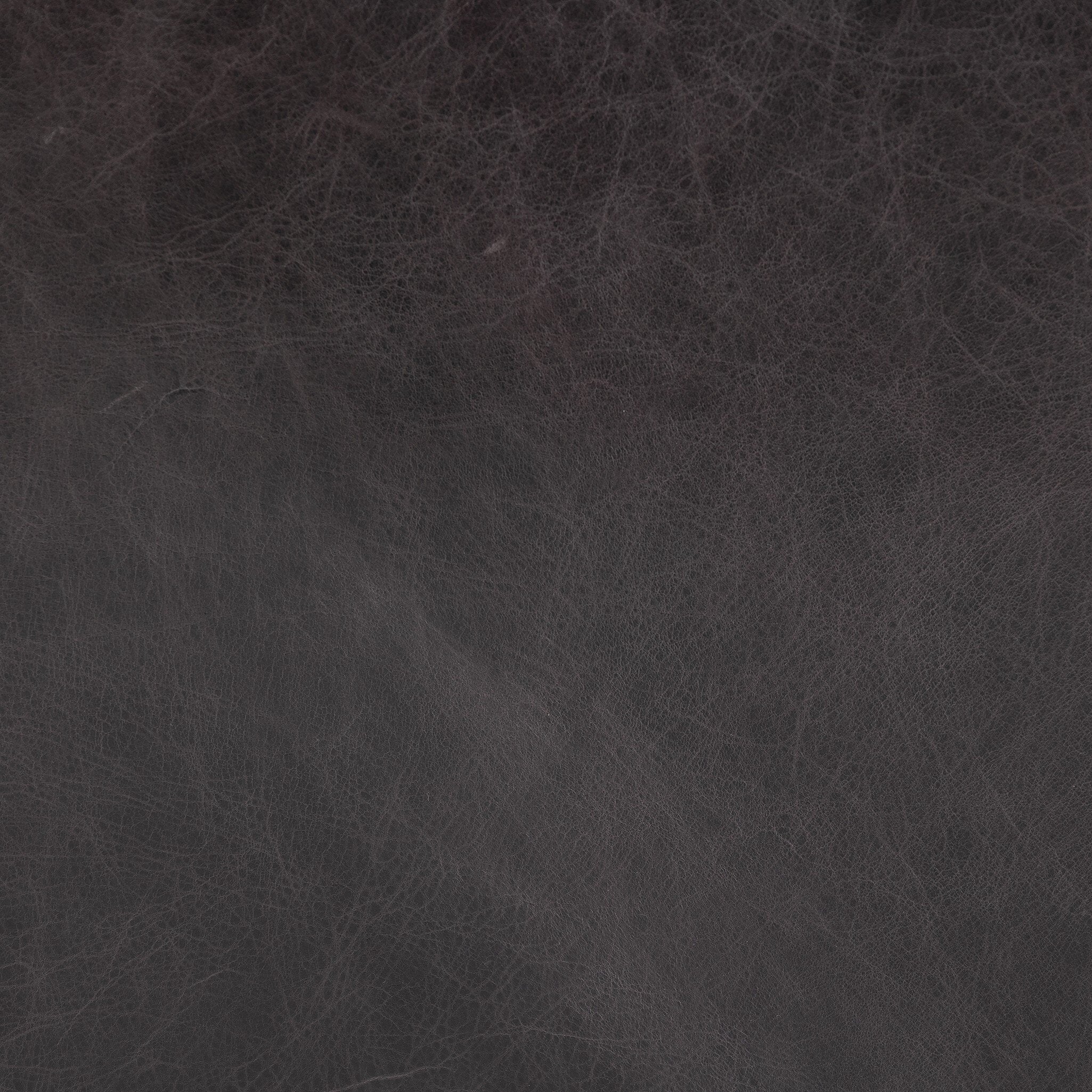 Dark gray leather textured seat