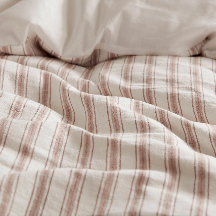 3 Piece Classic Stripe Down Pattern Duvet Set