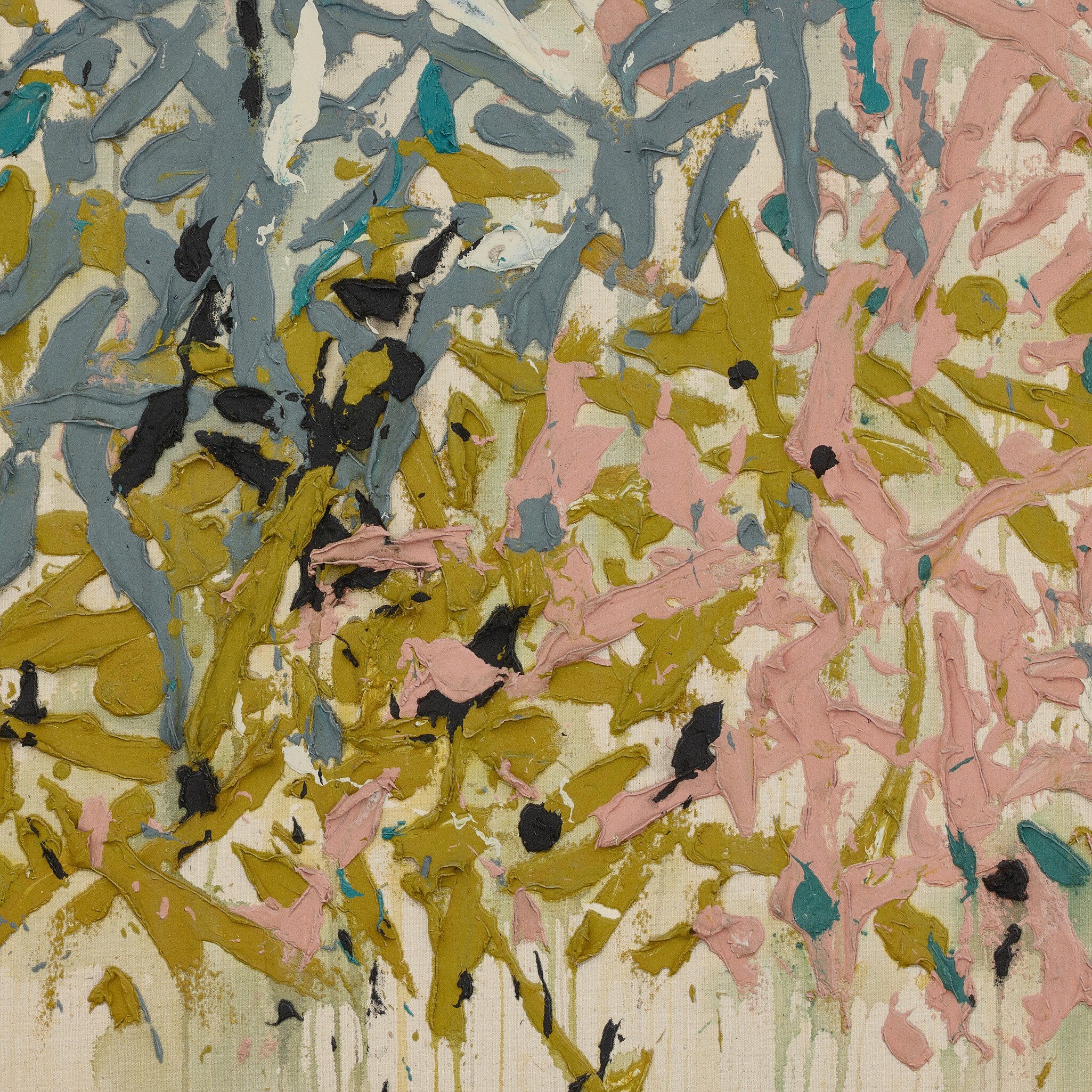 Abstract art with a mix of colors on a textured background