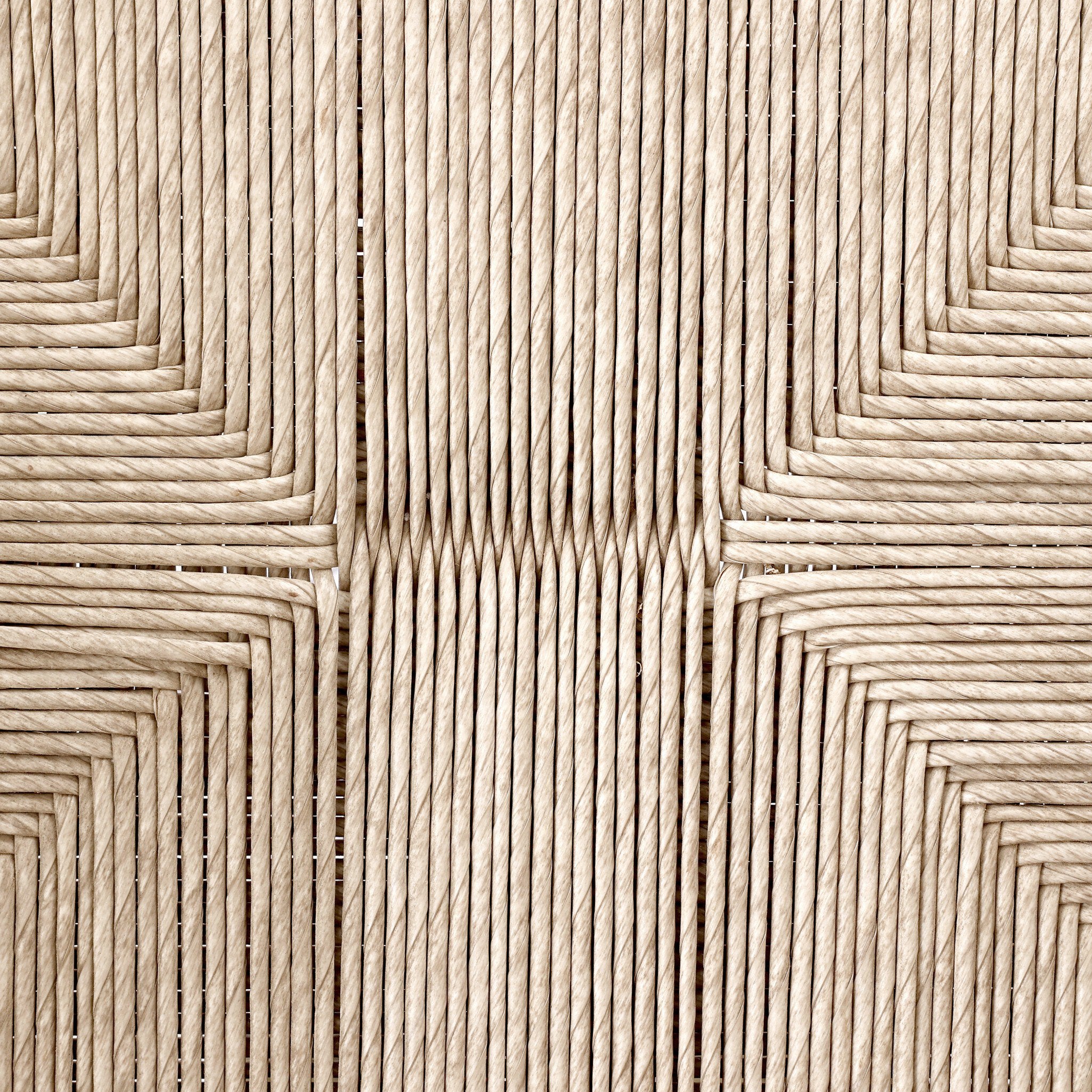 Close-up of woven pattern with interlocking lines