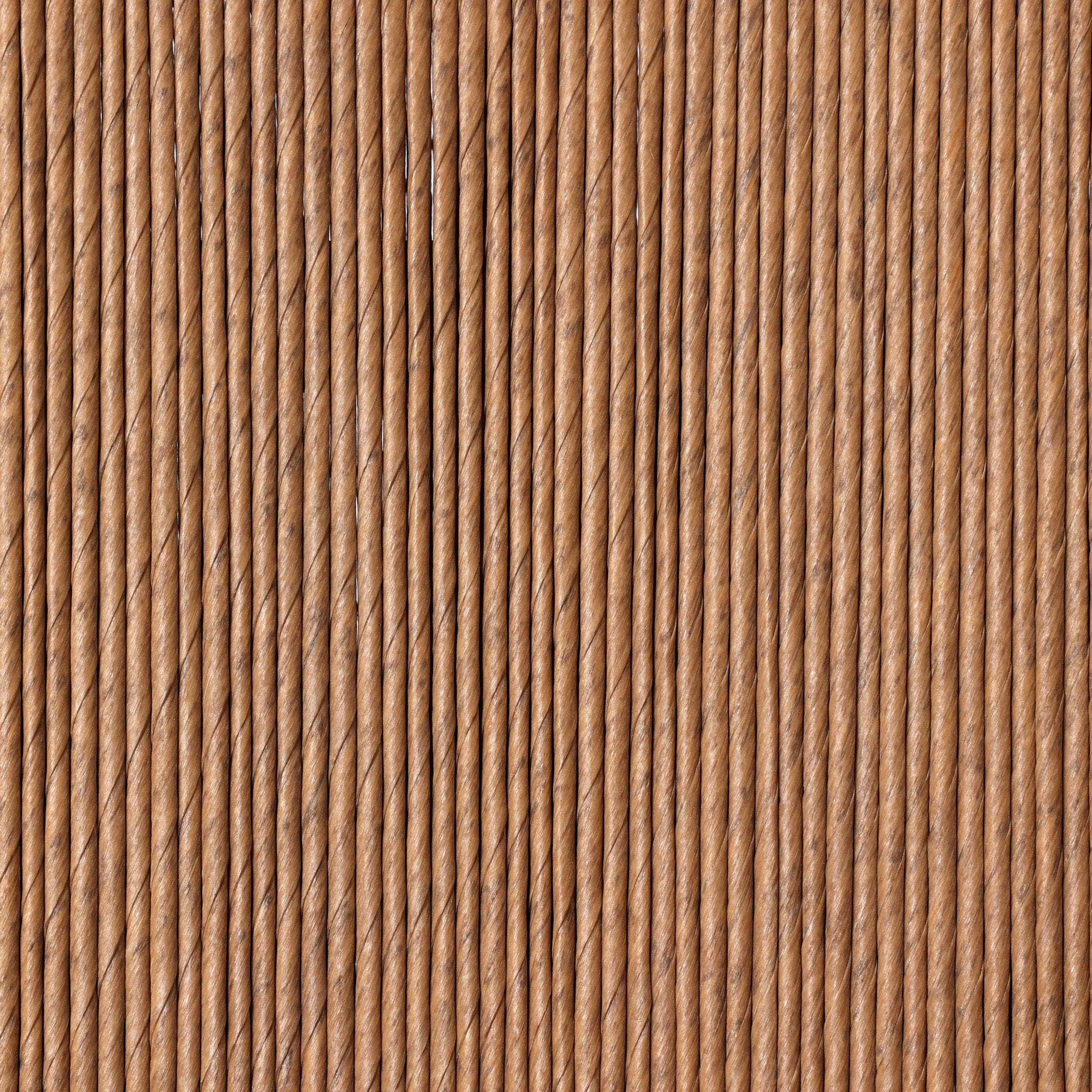 Close-up of brown woven seat texture