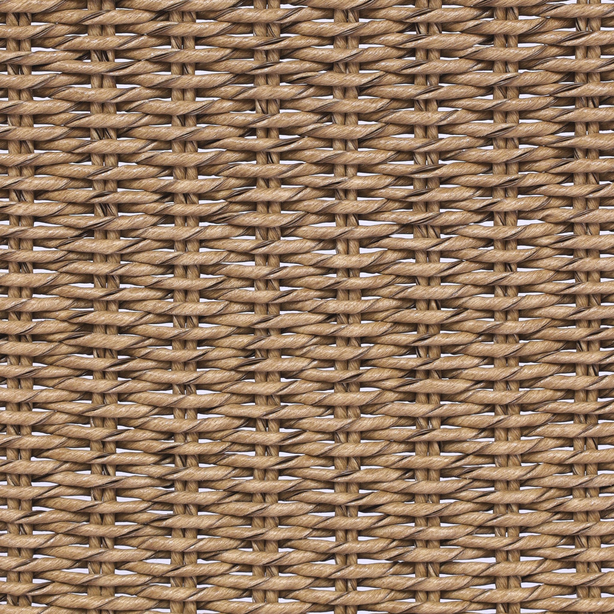 Close-up of woven brown material