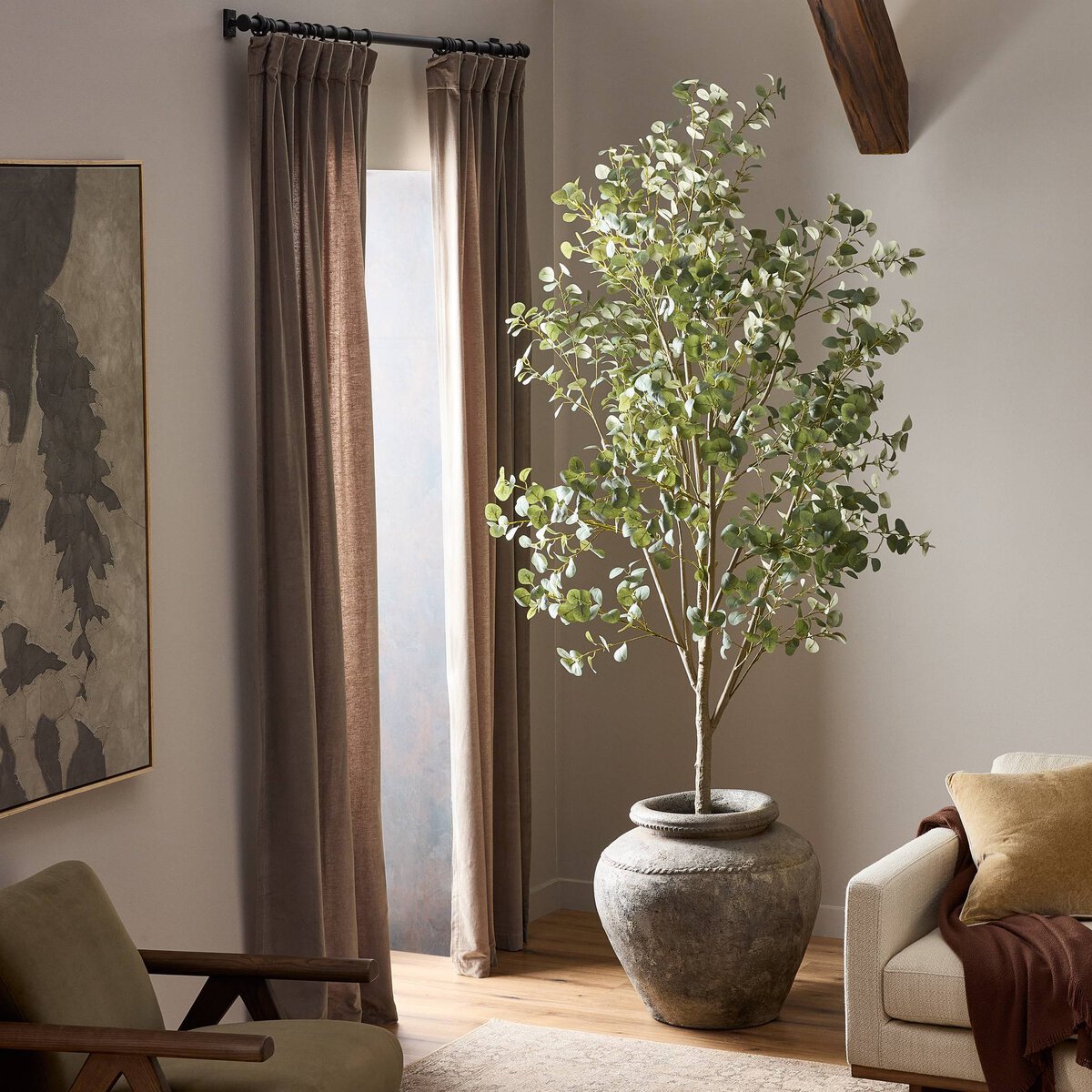 Faux Eucalyptus Tree - 9'