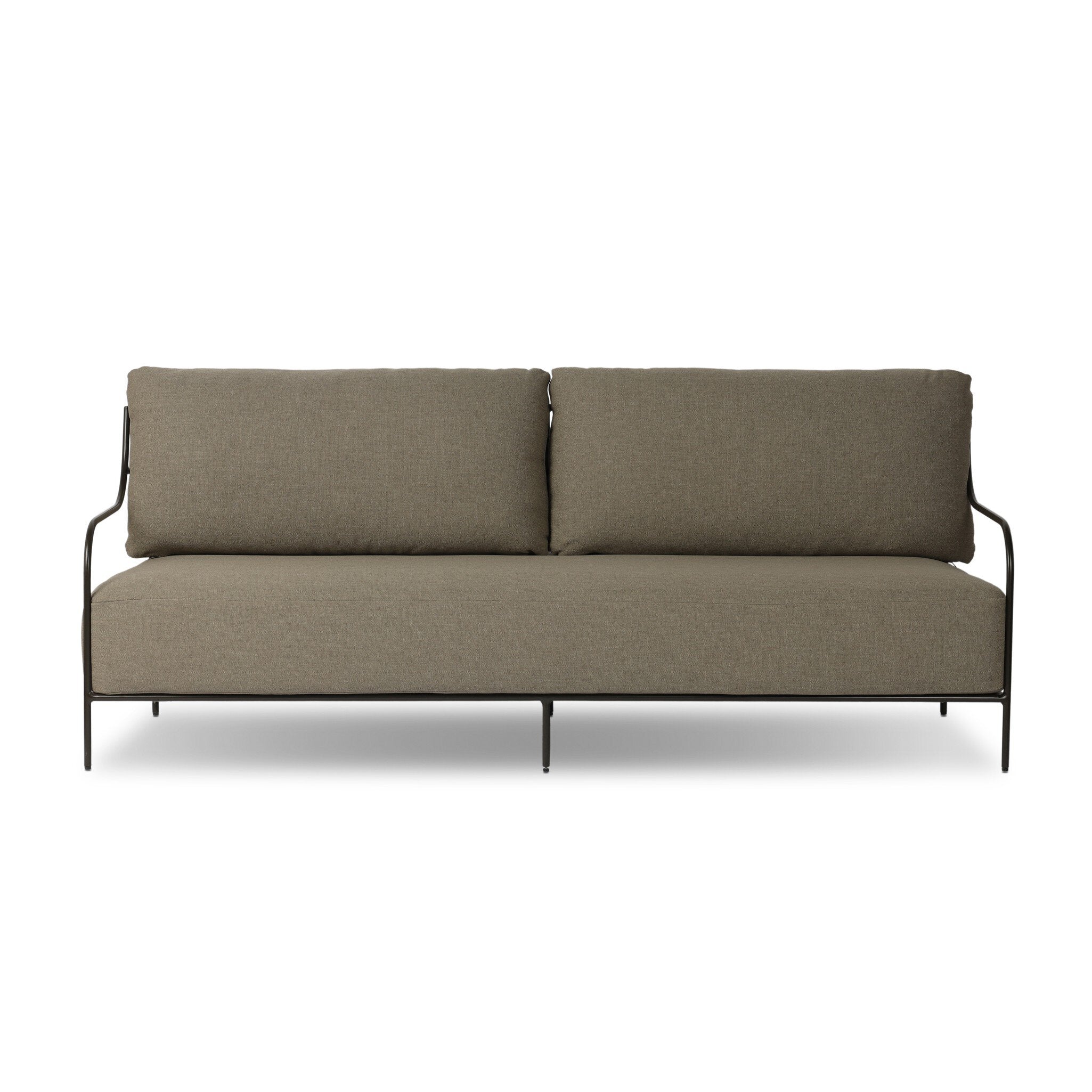 Brown outdoor sofa
