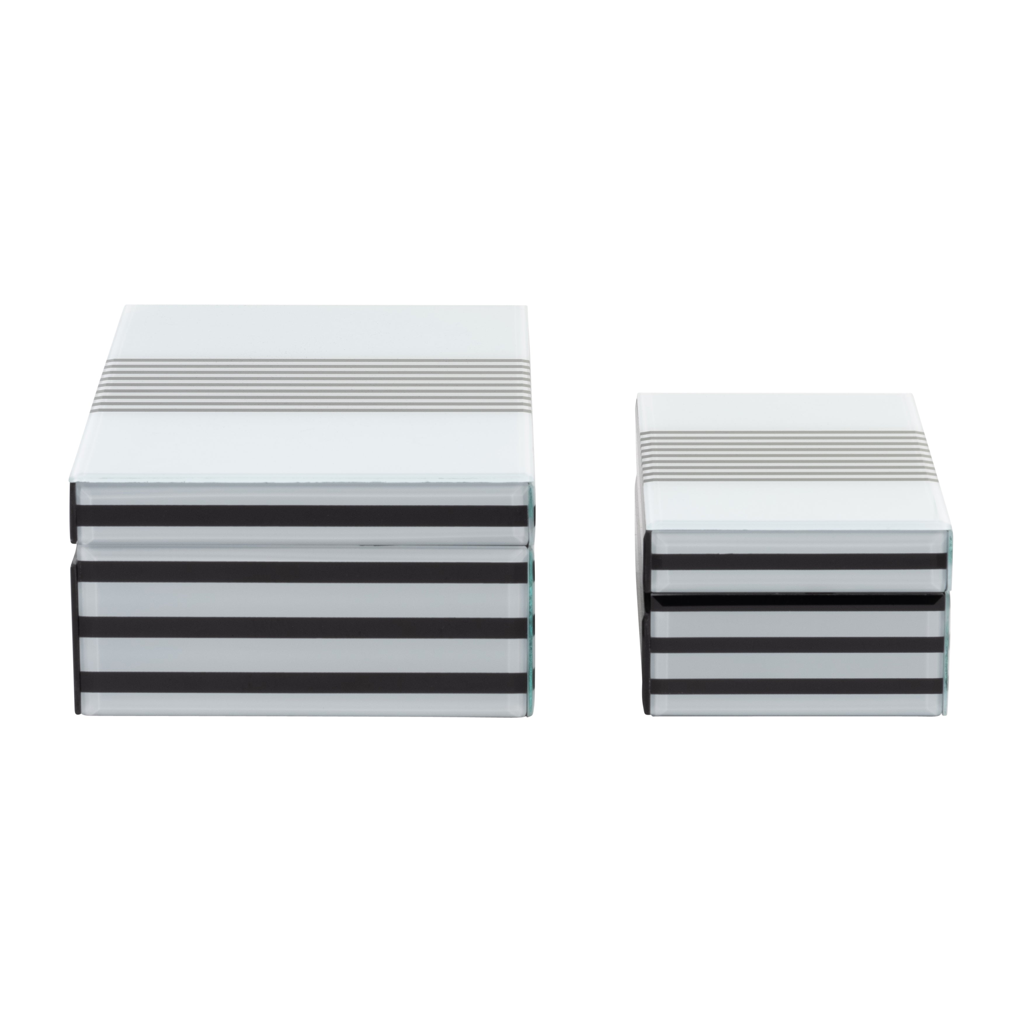 Melusine Striped Wood Boxes