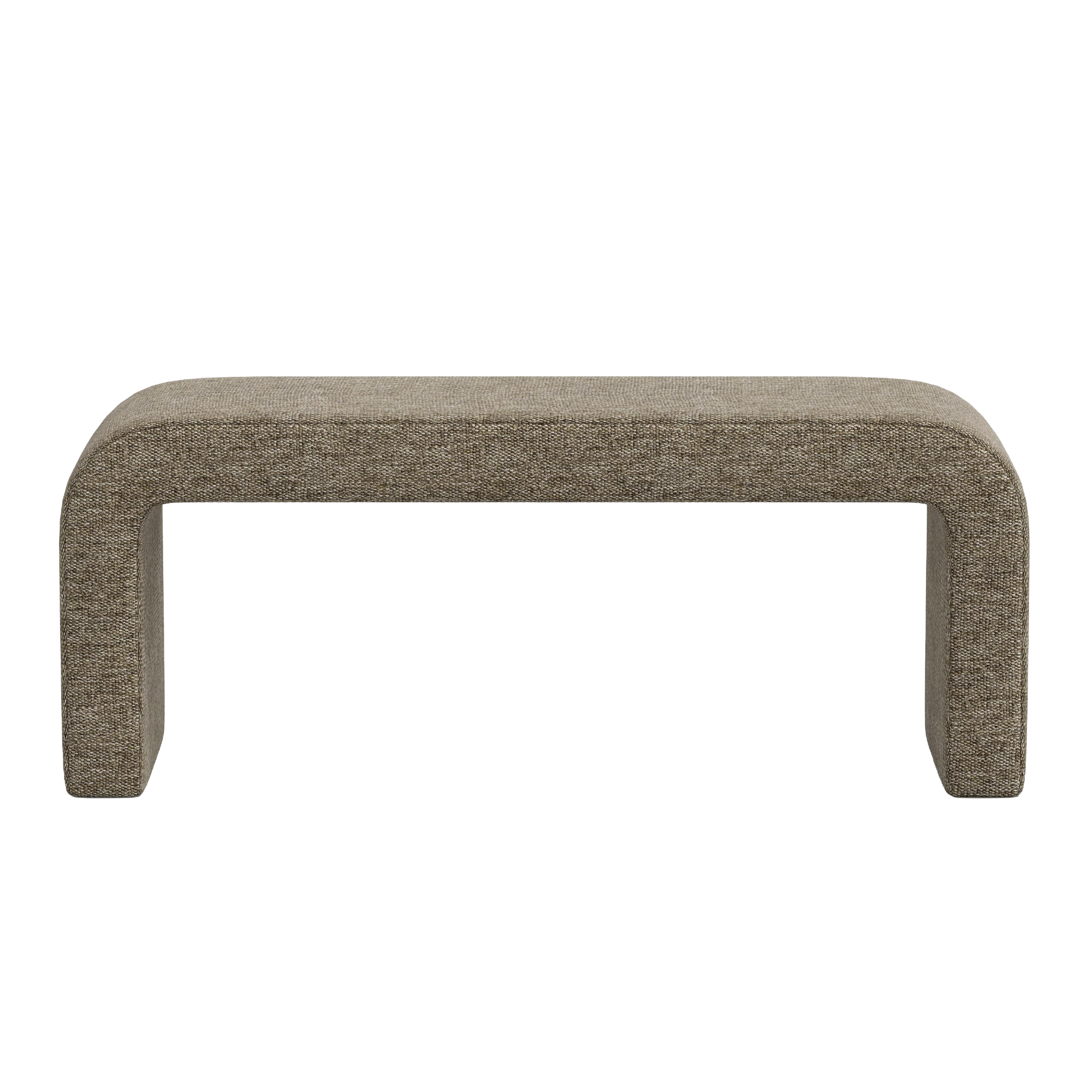 Textured bench on a white background