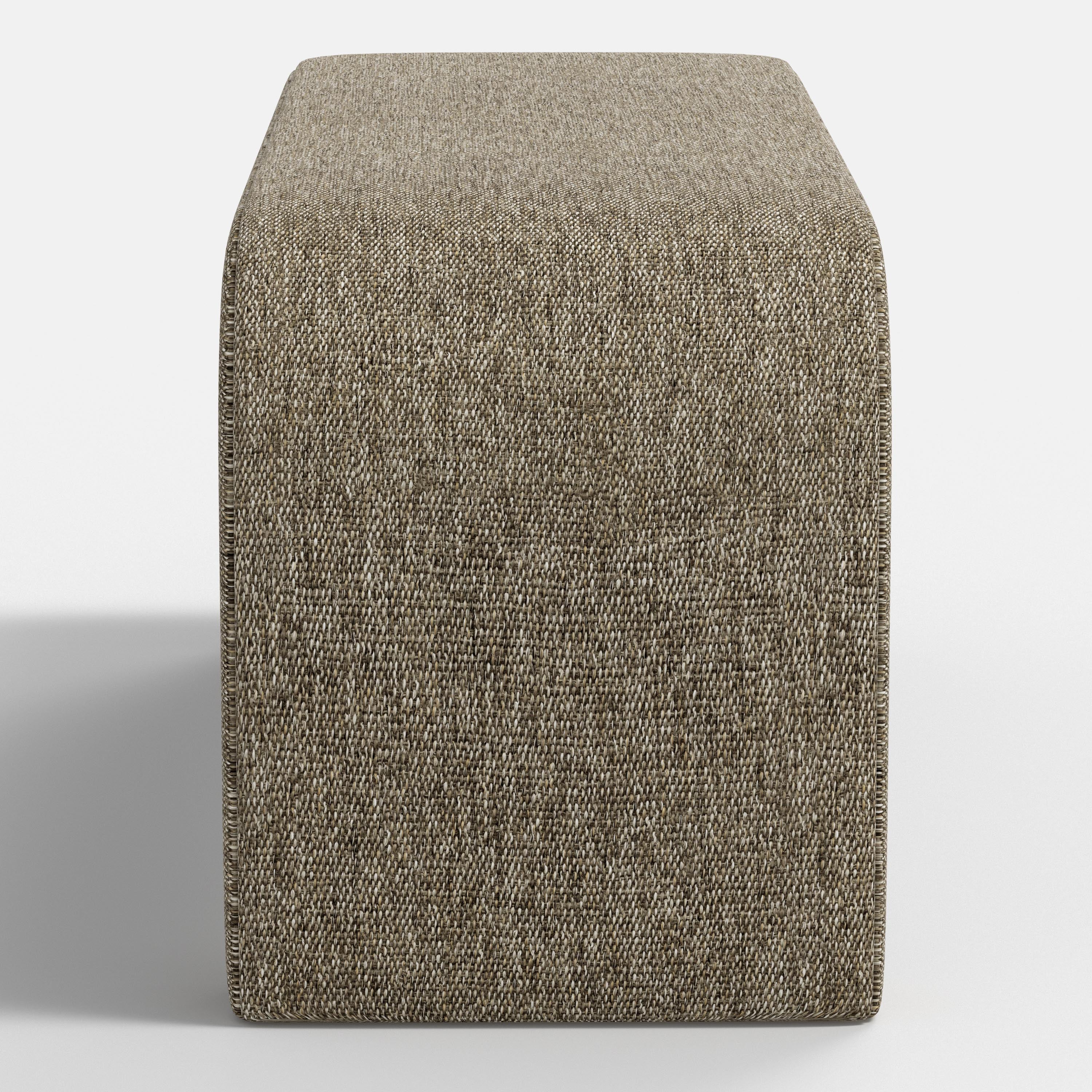 Textured bench on a white background