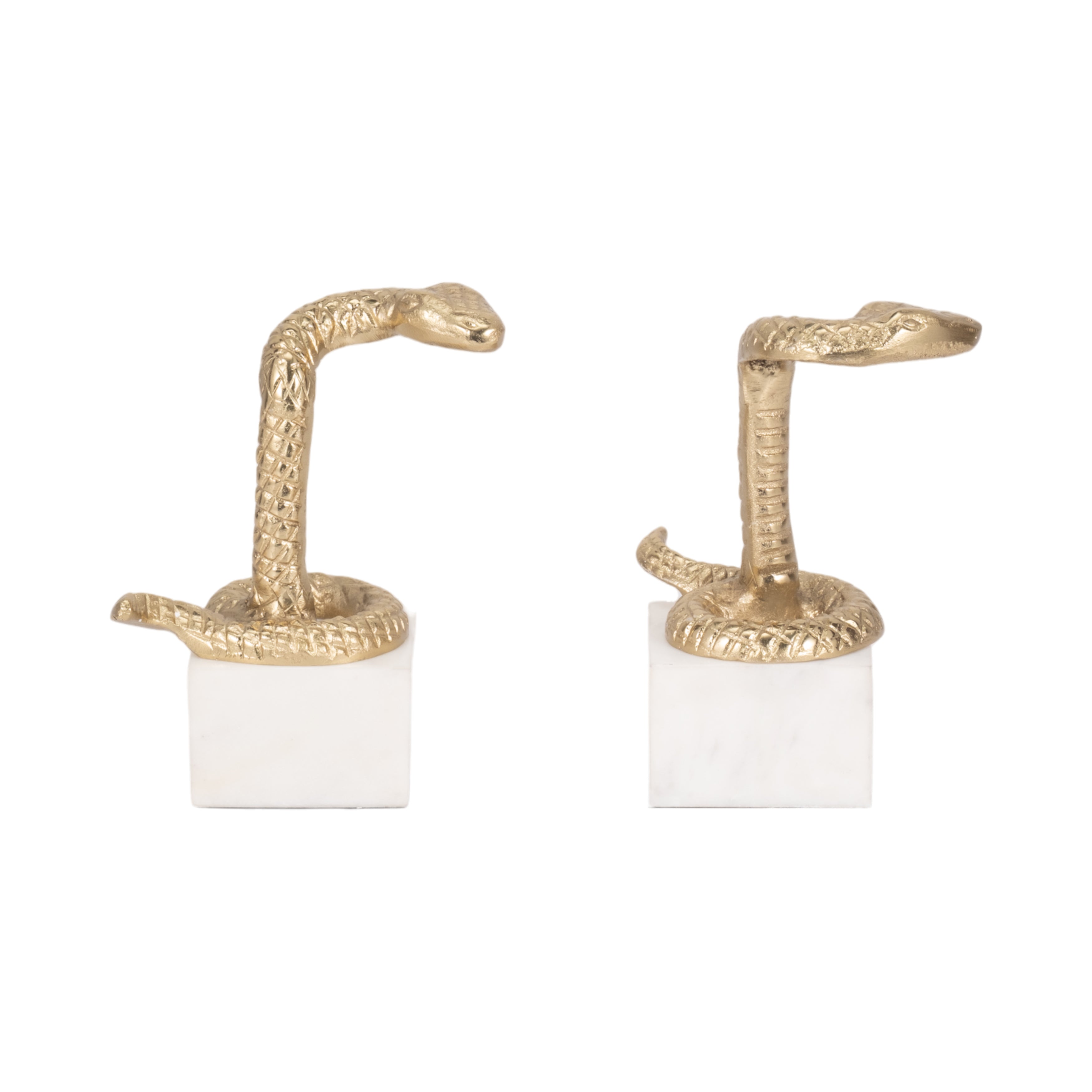 Thoren Gold Snake Bookends