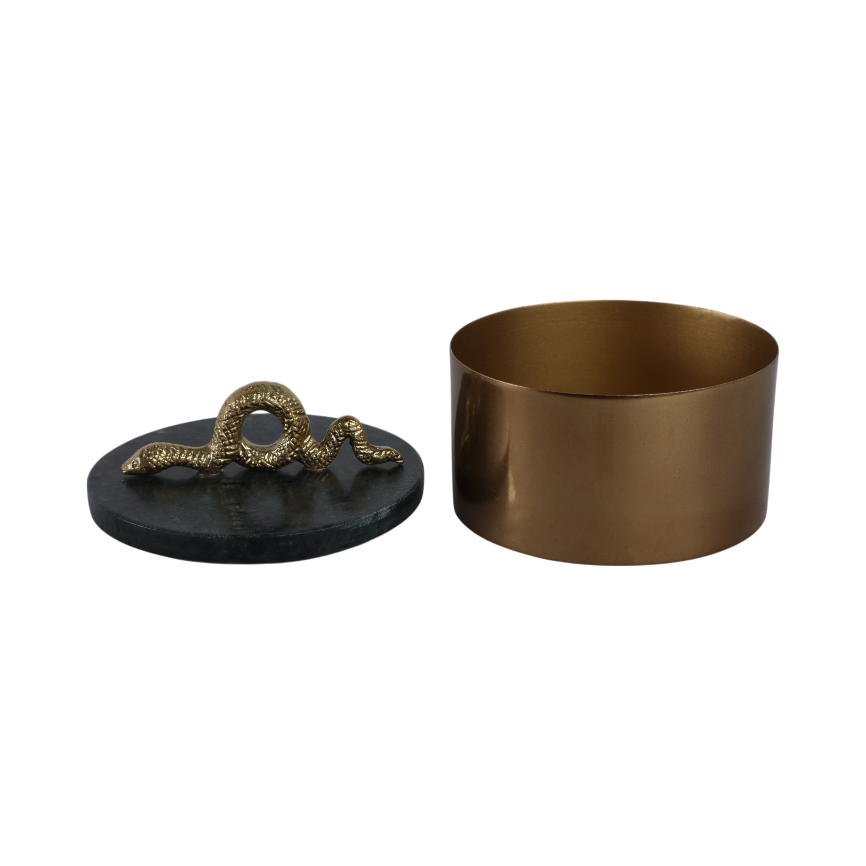 Sylver Marble & Metal Snake Box