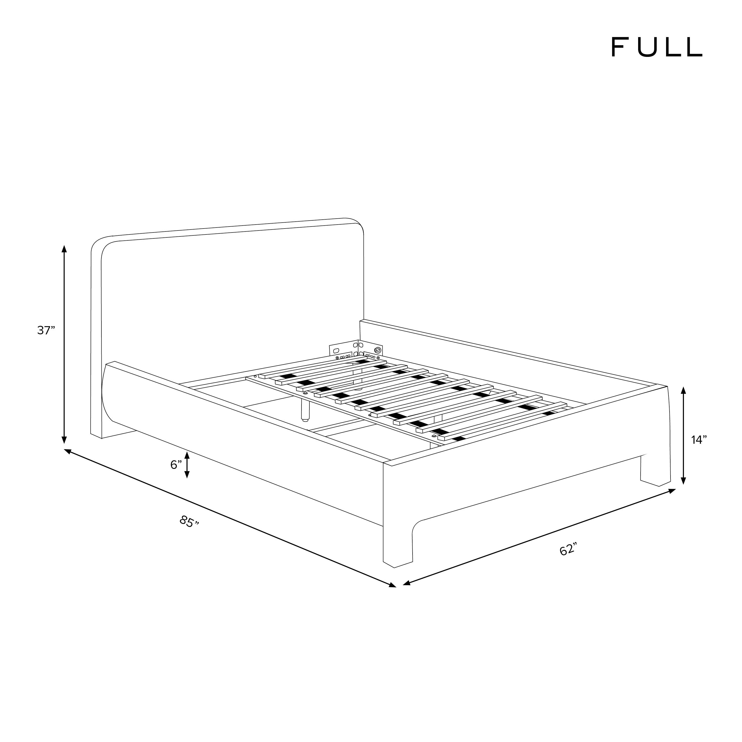 #compatible mattress size_Full