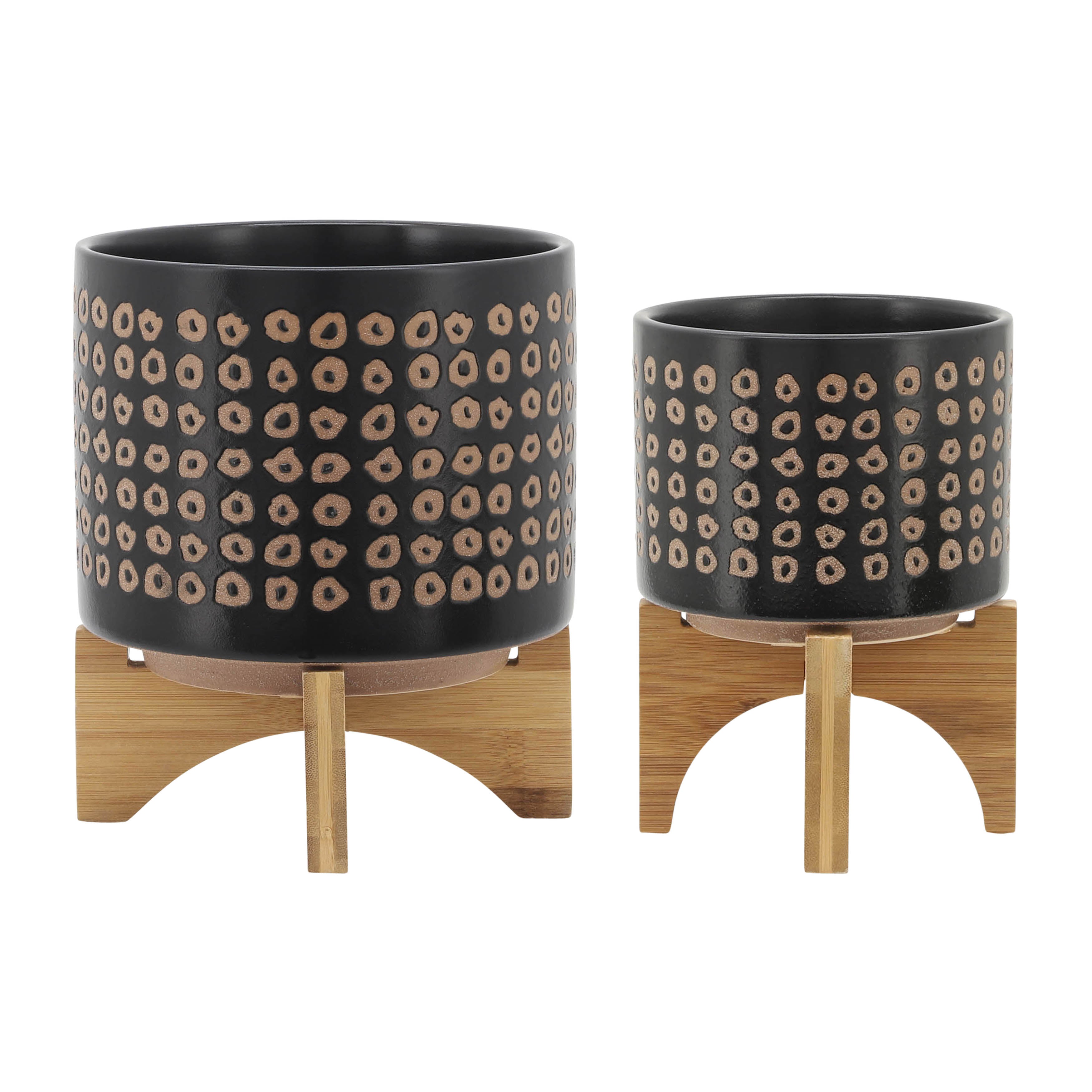 Auren Ceramic Planters - Set of 2