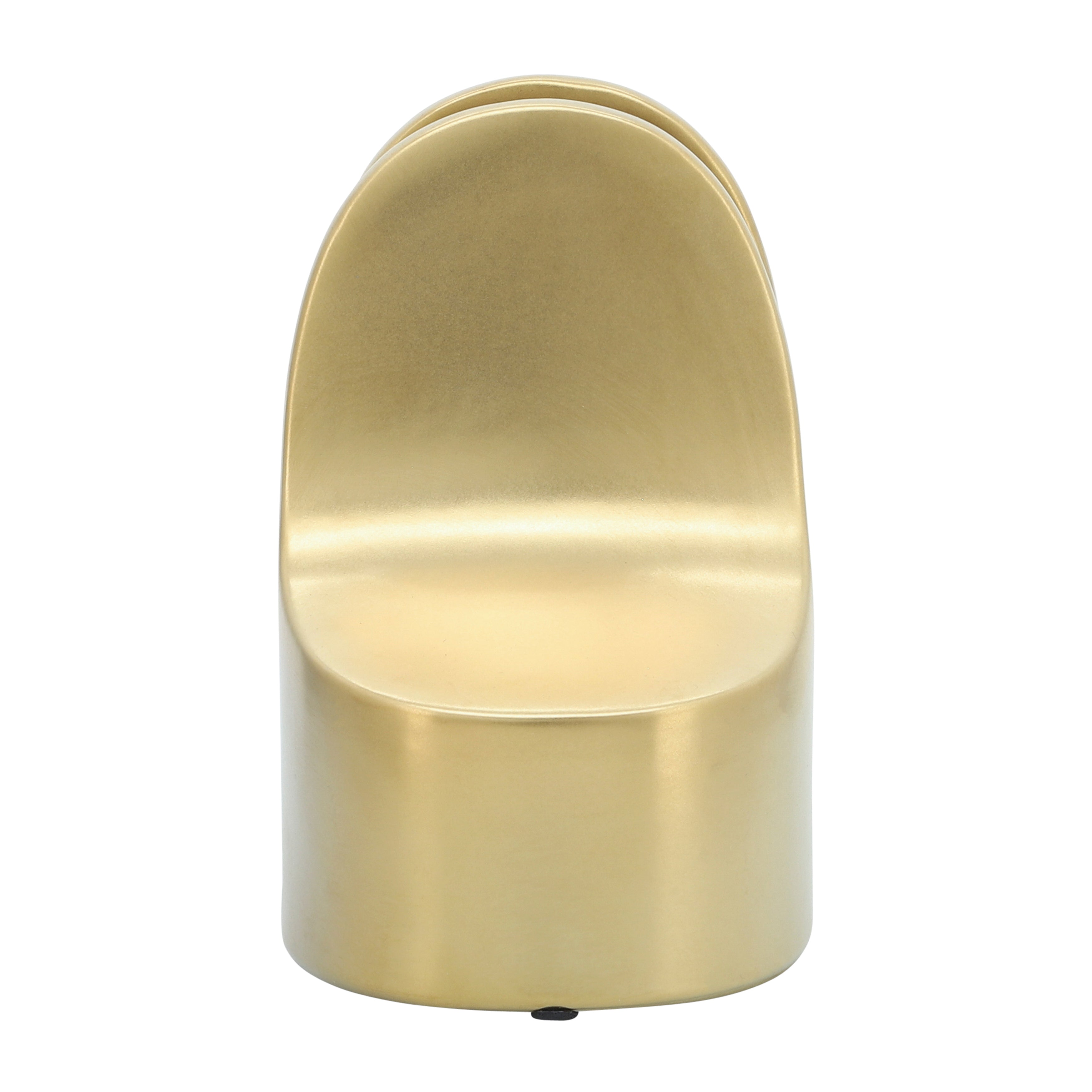 Gold chair on a white background