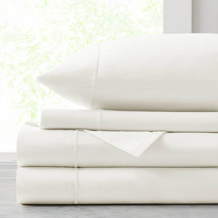 4 Piece 500TC Egyptian Cotton Sateen Weave Sheet Set