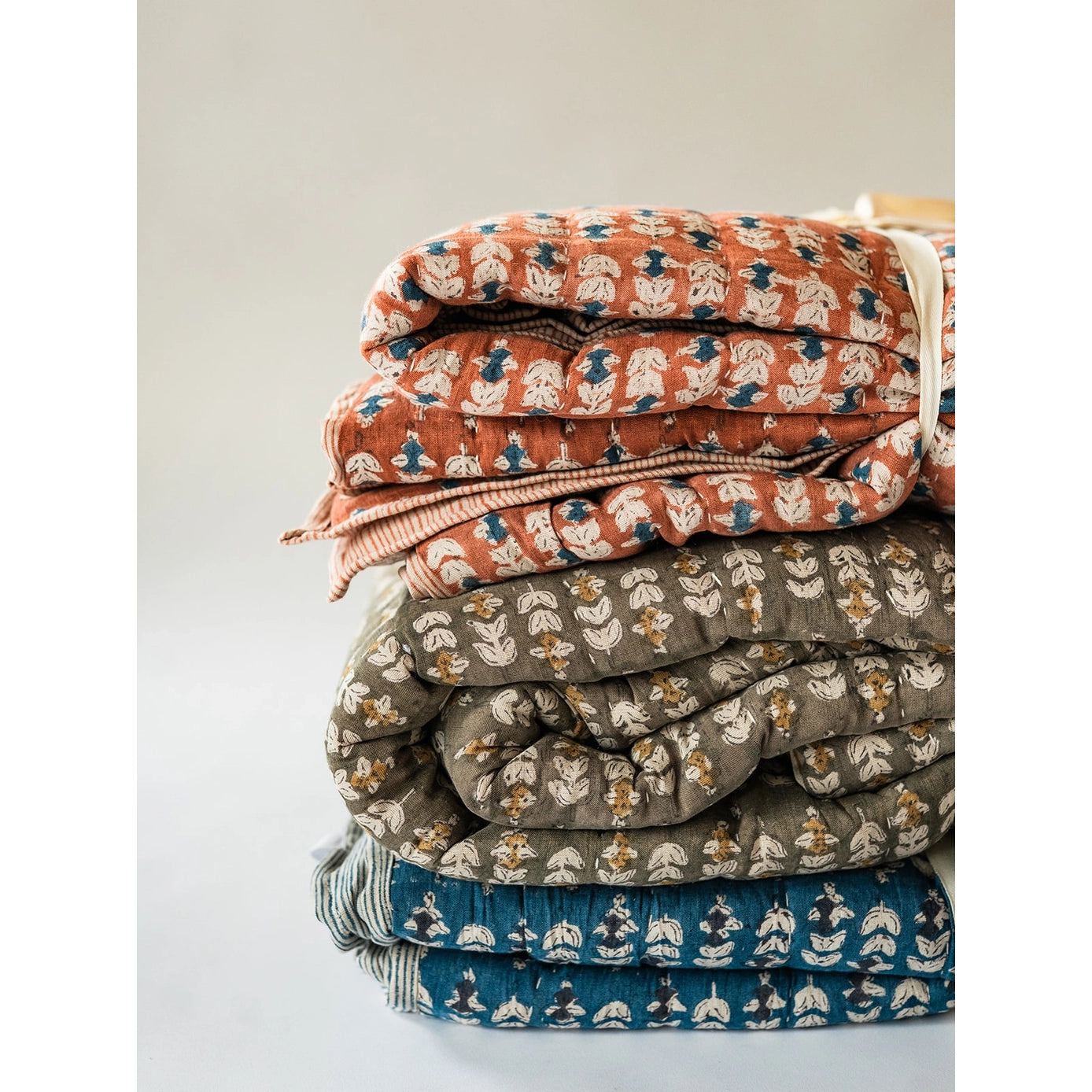 Karo Block Print Quilt