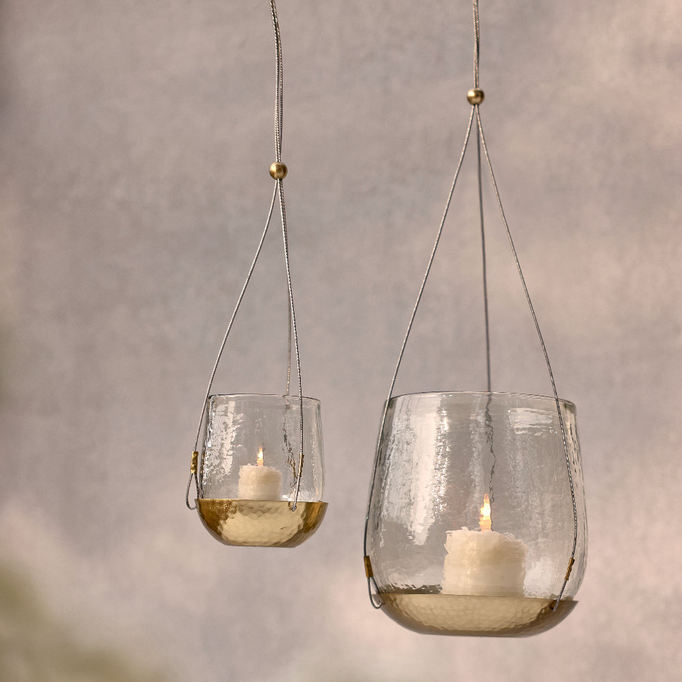 Pebbled Hanging Lantern