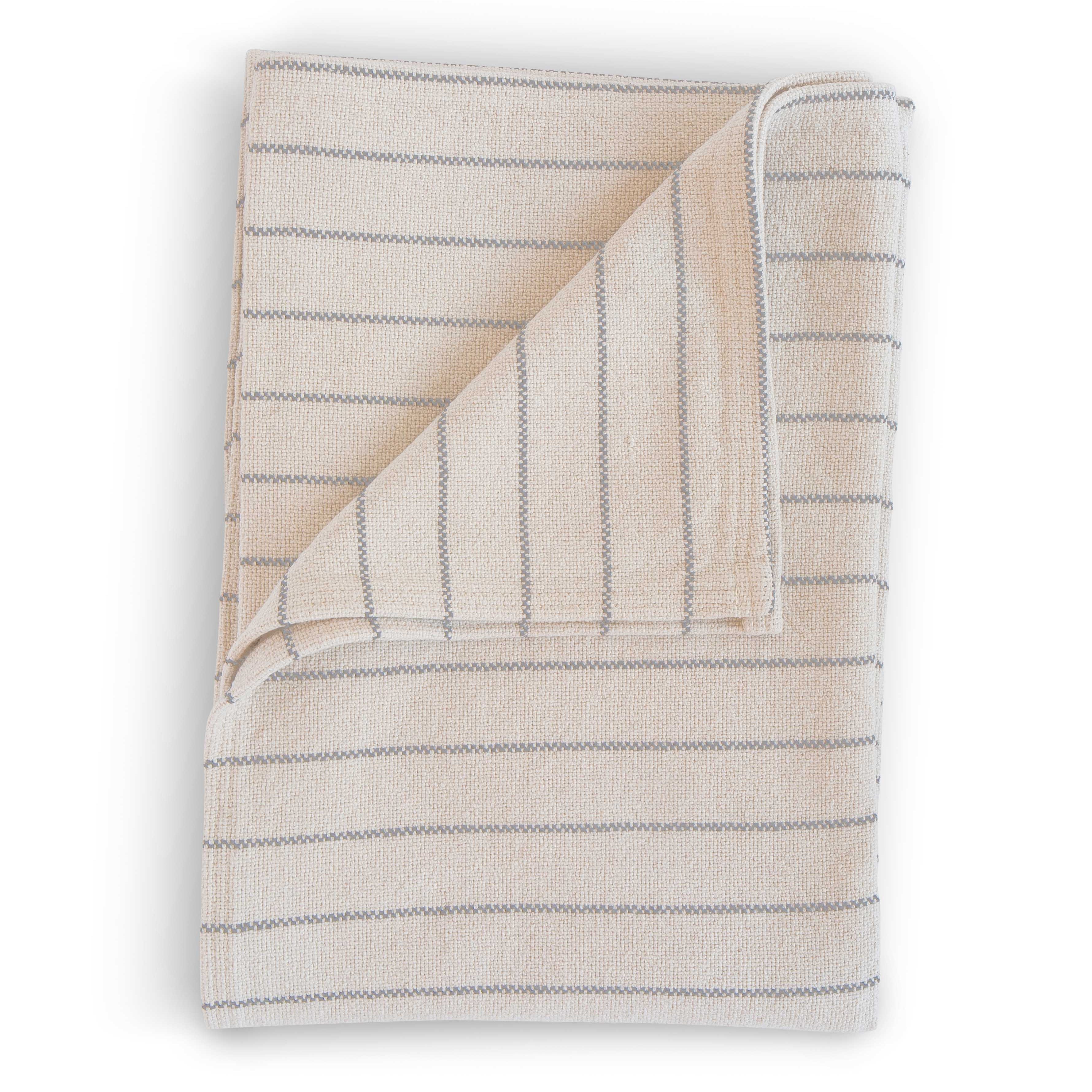 Cotton Pinstripe Throws