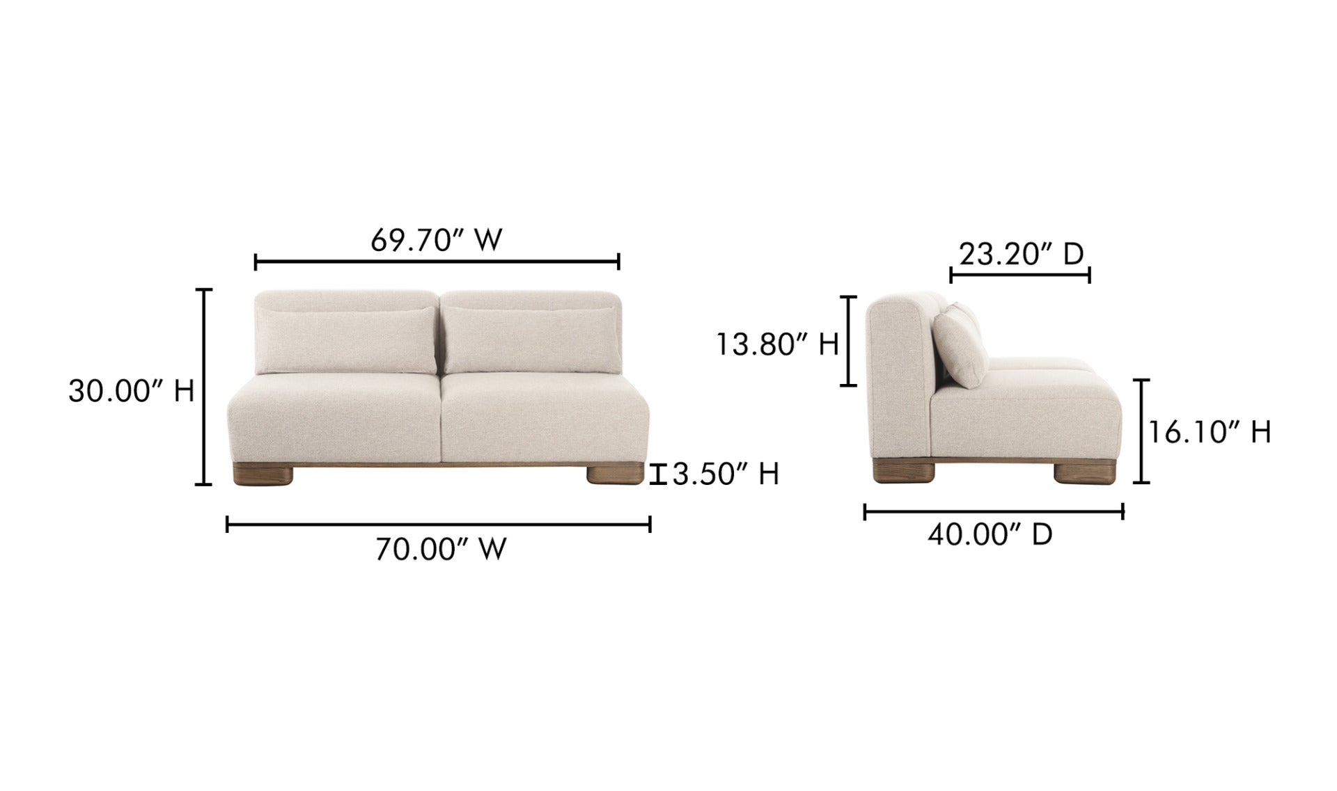 June Sofa Oatmeal