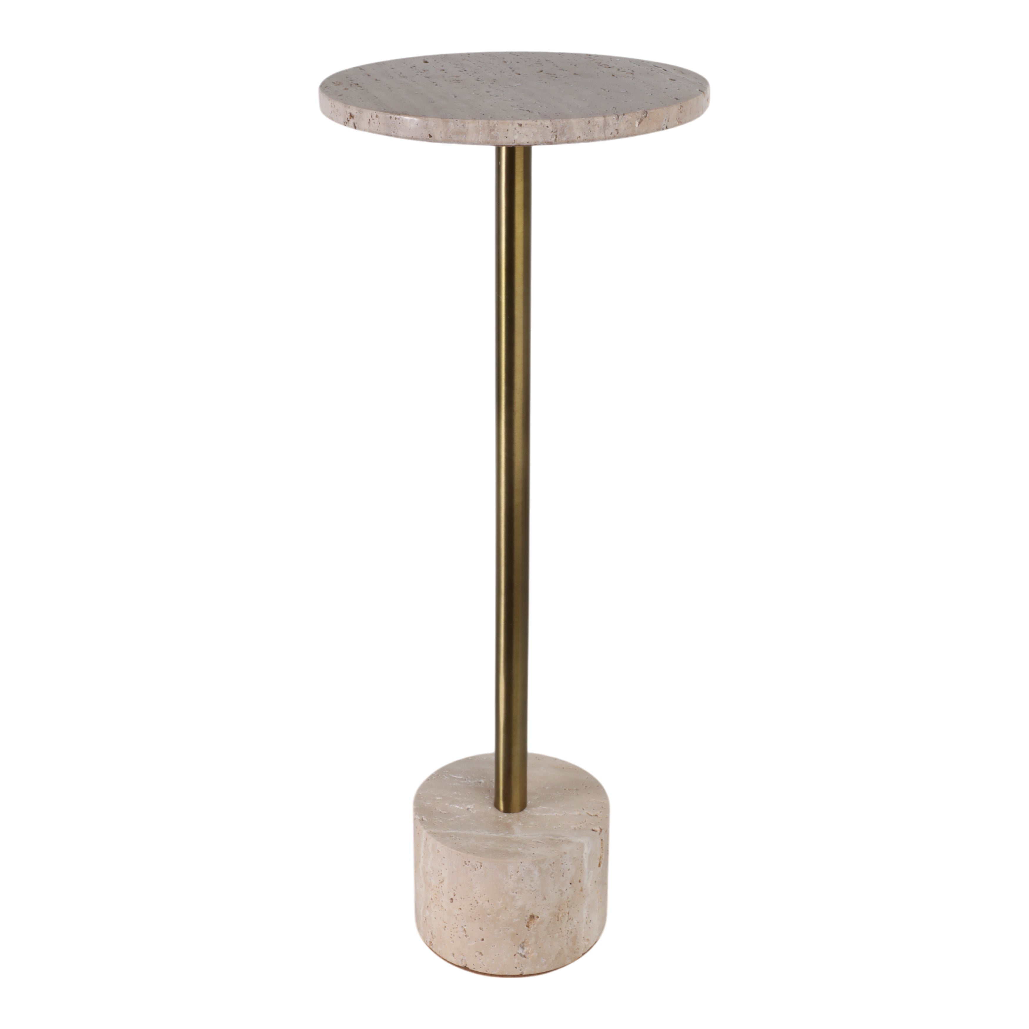 Leontis Travertine Accent Table