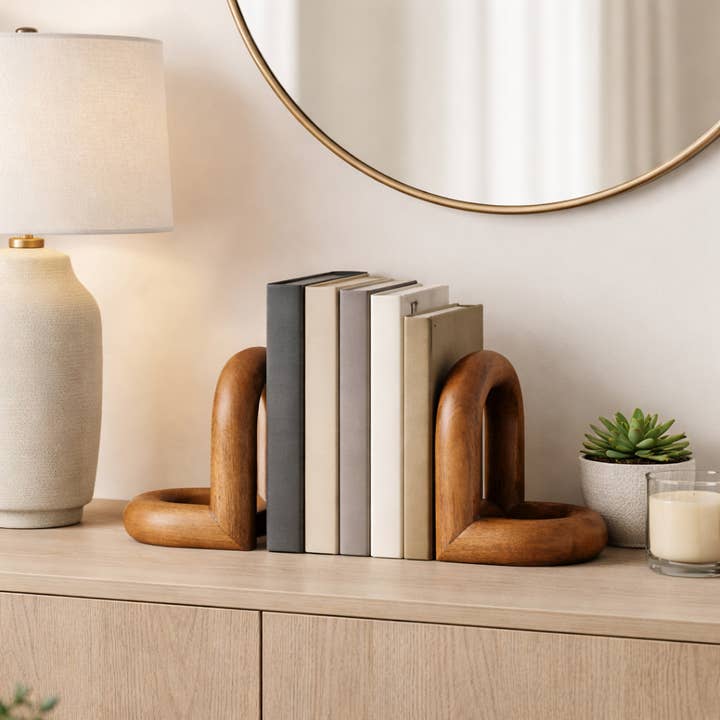 Looped Arch Bookend Set