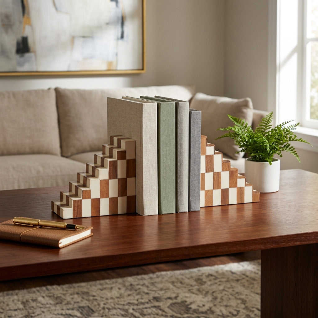 Lunet Staircase Bookends - Set of 2