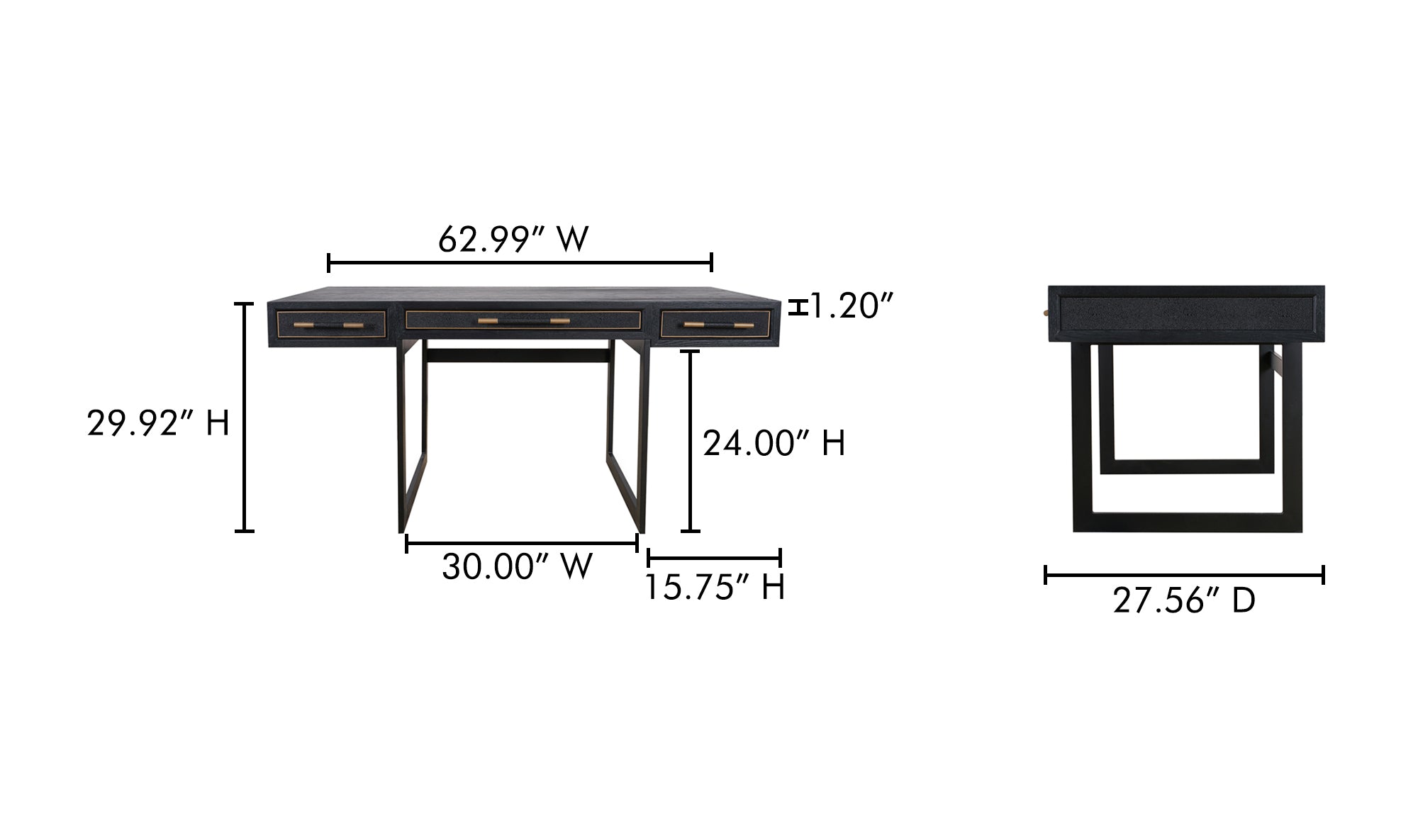 Mako Desk Black