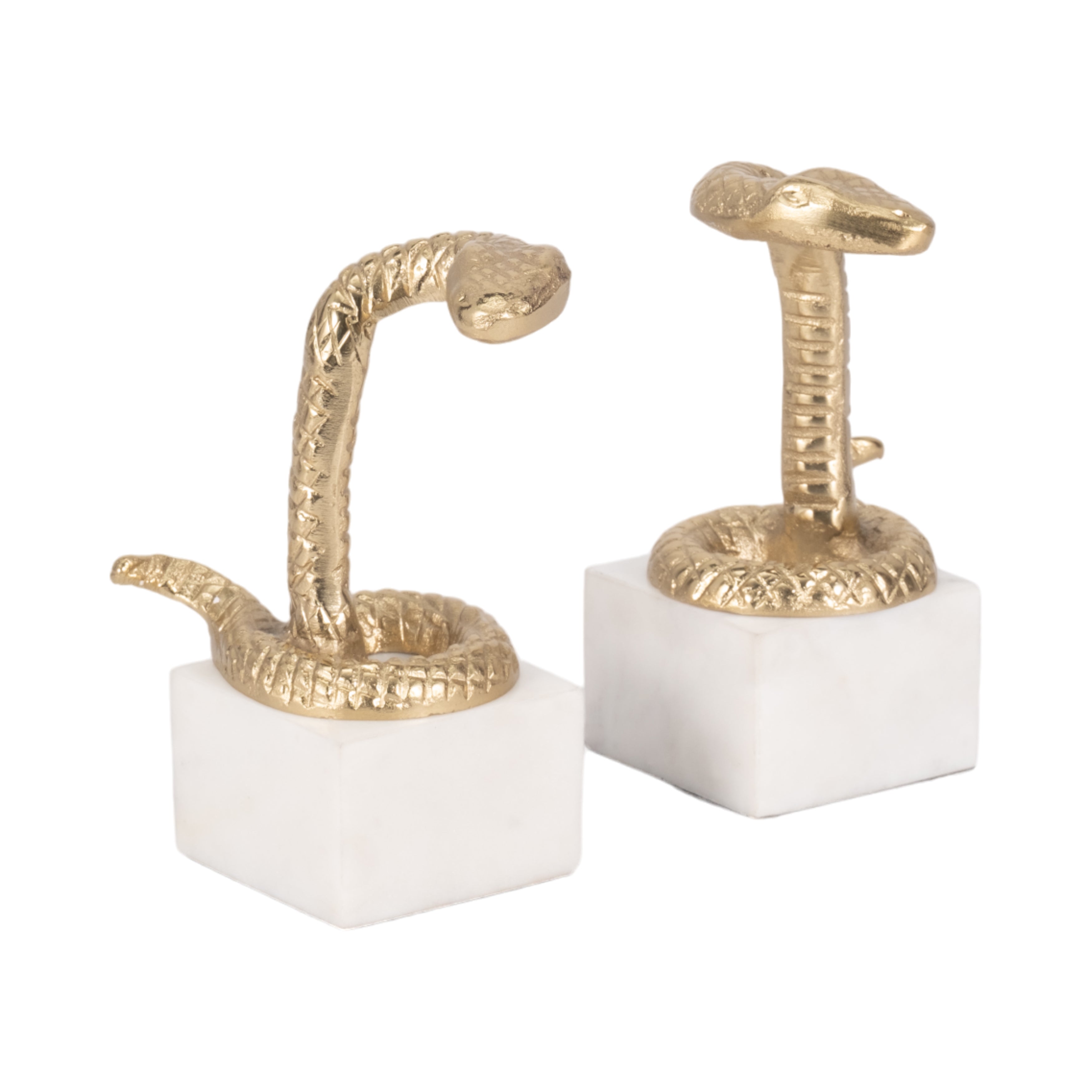 Thoren Gold Snake Bookends